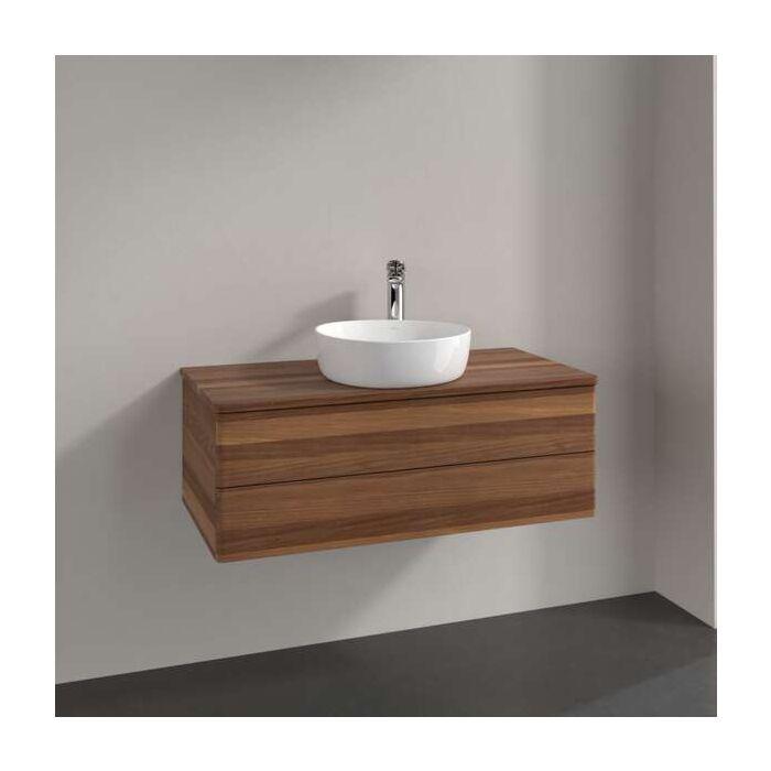 Villeroy Und Boch Antao Waschtisch-Unterschrank K20012HM 100X36X50Cm, Waschbeckenplattenfarbe Warm Walnut, Warm Walnut