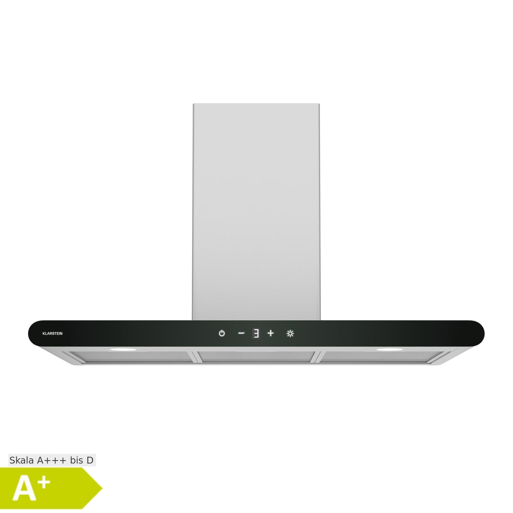 Klarstein CurveVent Dunstabzugshaube 700 m³/h Touch LED 110 W EEK A+