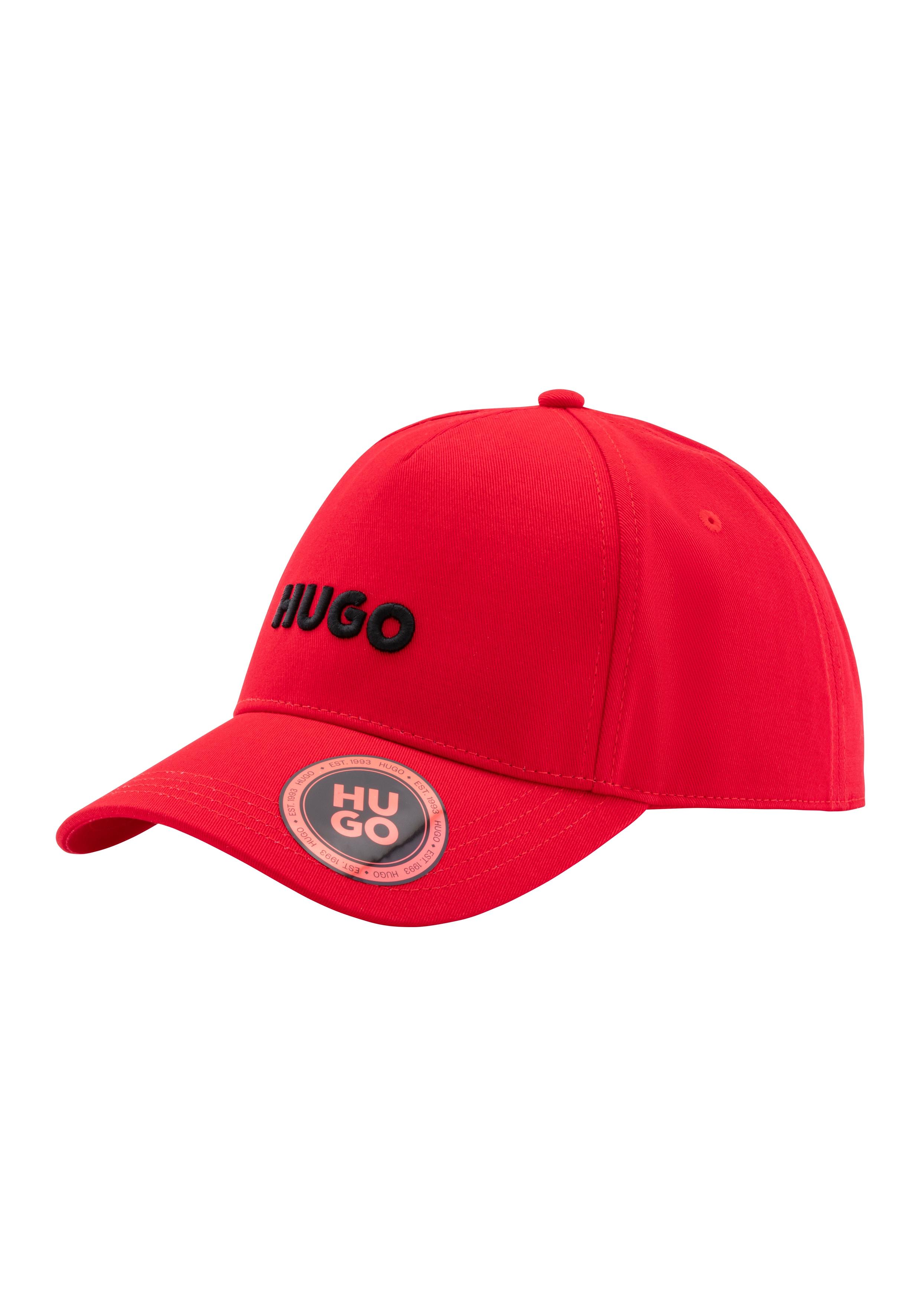 Baseball Cap Hugo, Herren, Pink (Open Pink 693), Twill, Baumwolle, Unifarben, Caps, Mit 3D Logostickerei, Verstellbarer Verschluss, Unisex