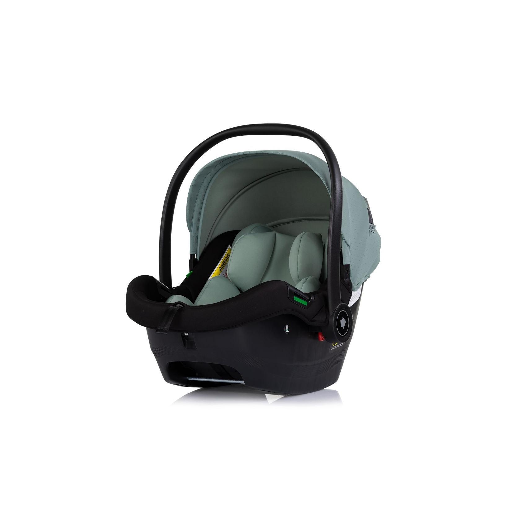 Chipolino Babyschale Elite next Gen i-Size (40-87cm) Schaukelfuß Gurt 3D-Kissen grün