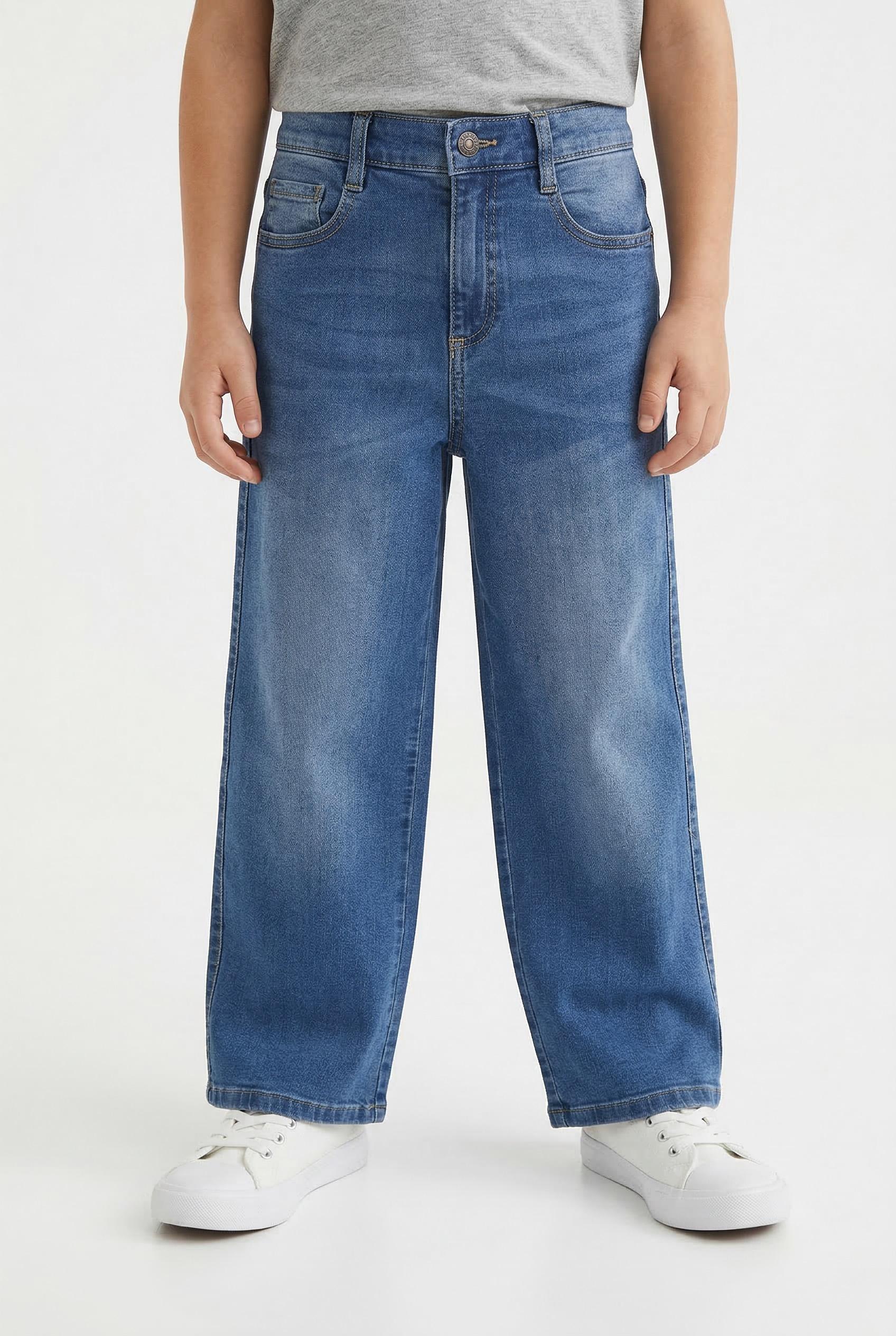 Relax-Fit-Jeans S.Oliver Junior, Kinder, Gr. 176, N-Gr, Blau (Blau Used), Denim/Jeans, Obermaterial: 85% Baumwolle, 14% Polyester, 1% Elasthan, Relaxed Fit Lang, Jeans