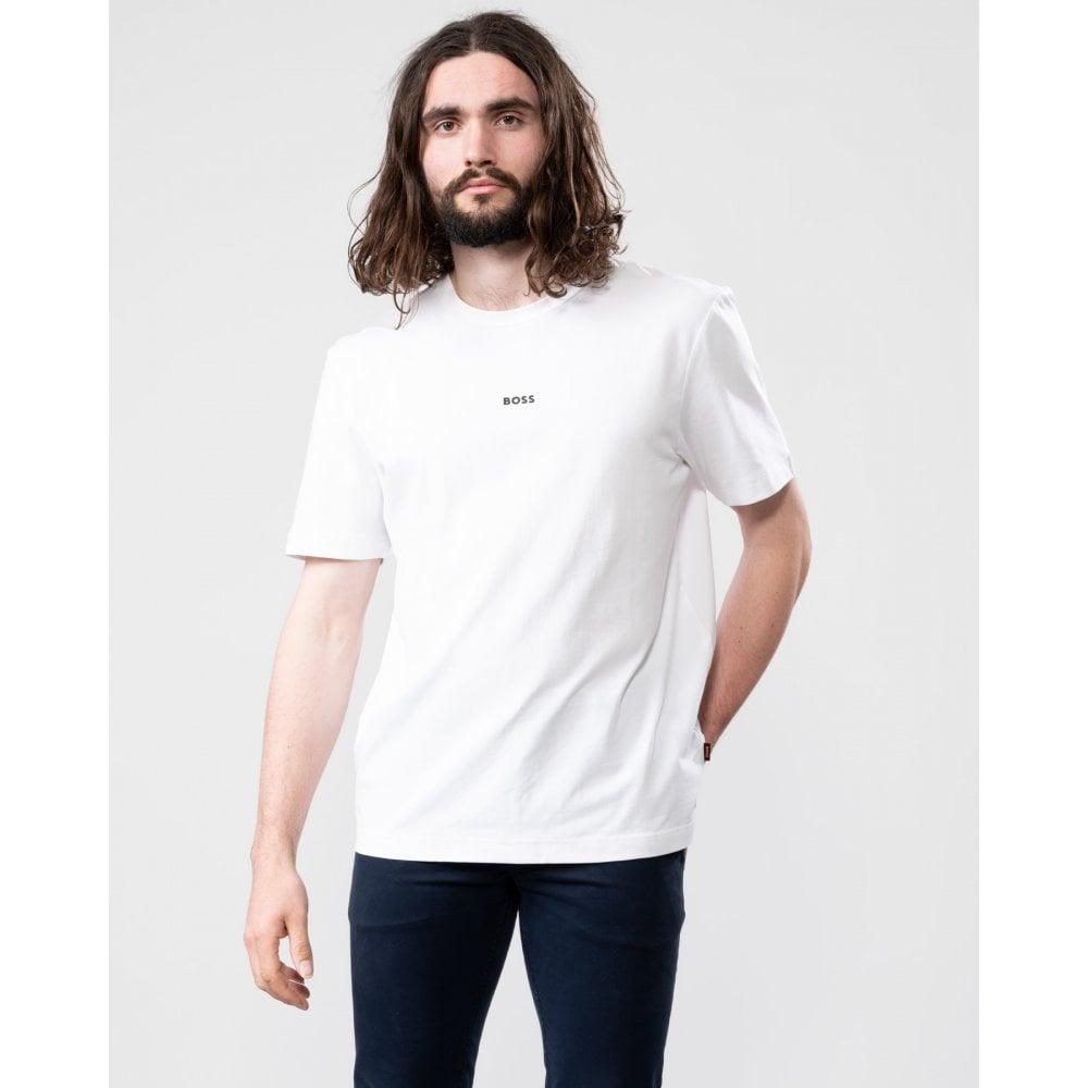 Boss Orange Tchup Herren Rundhals T-Shirt Mit Kleinem Logo
