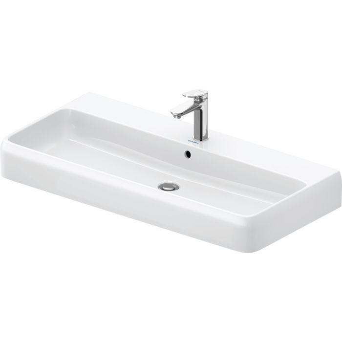 Duravit Collection One Waschtisch 2382100000 100 X 47 Cm, Weiß Hochglanz, Mit Hahnloch, ÜBerlauf, Hahnlochbank