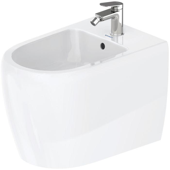 Duravit Collection One Stand Bidet 2263100000 39X60Cm, Mit Hahnloch, ÜBerlauf, Hahnlochbank, Weiß Hochglanz