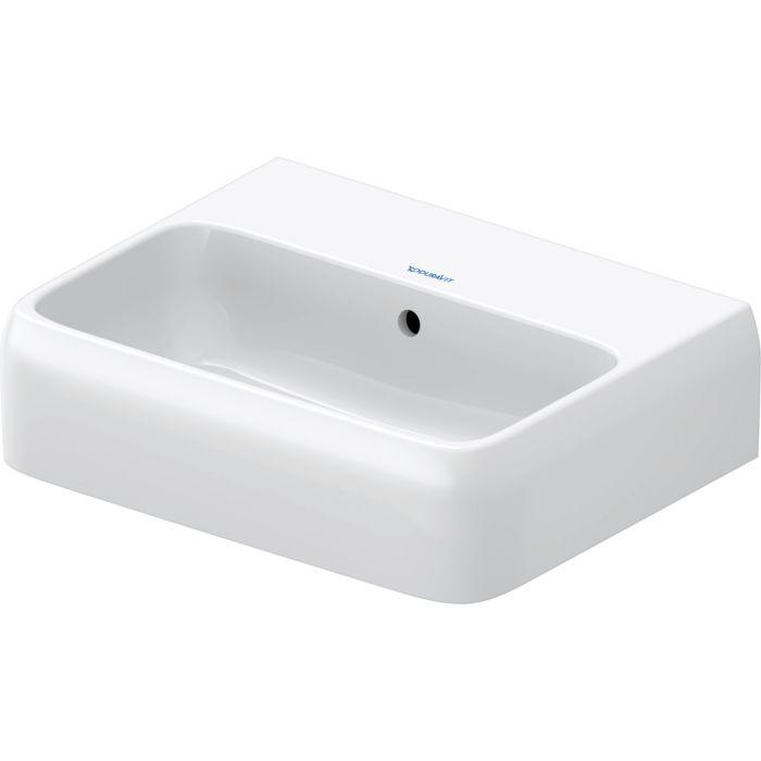 Duravit Collection One Handwaschbecken 0746450060 45X35Cm, Ohne Hahnloch, Mit ÜBerlauf, Hahnlochbank, Weiß Hochglanz