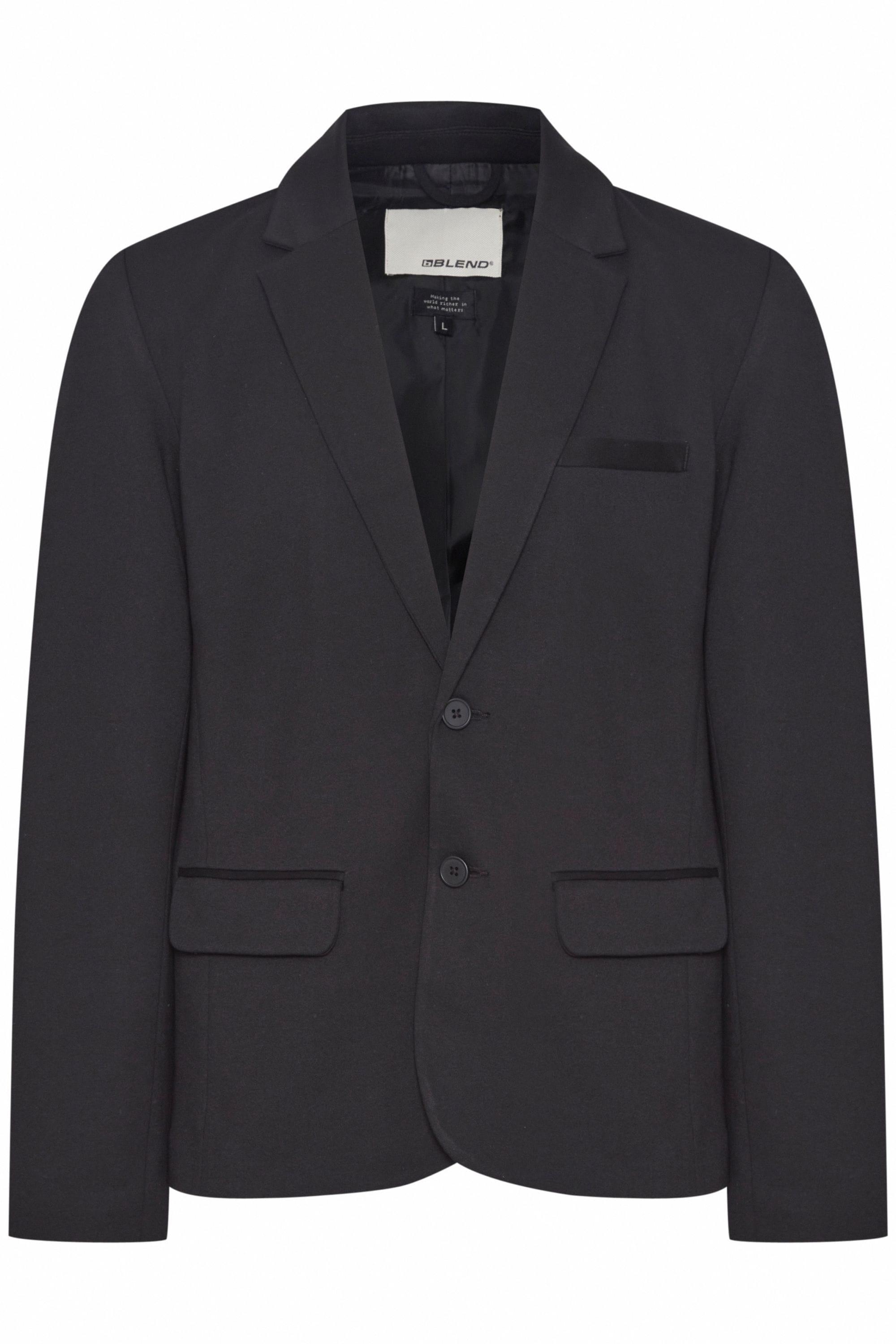 Sakko Blend "Sakko Bhlangford", Herren, Gr. 56, Schwarz, Obermaterial: 64% Viskose Cv. 31% Polyester Pes. 5% Elasthan El., Sakkos Sakko