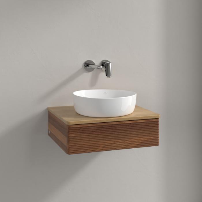 Villeroy Und Boch Antao Waschtisch-Unterschrank K07111HM 60X19X50Cm, Waschbeckenplattenfarbe Honey Oak, Warm Walnut