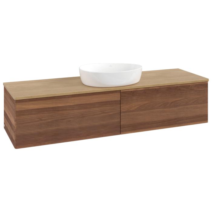 Villeroy Und Boch Antao Waschtisch-Unterschrank K36111HM 160X36X50Cm, Waschbeckenplattenfarbe Honey Oak, Warm Walnut