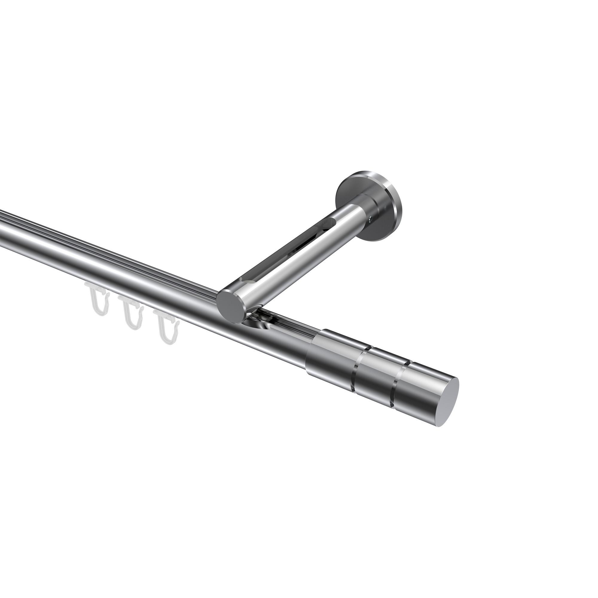 Gardinenstange Innenlauf Siteno Elanto 360 Cm (Geteilt In 2 X 180 Cm), 1-LäUfig, 20 Mm Ø Chrom