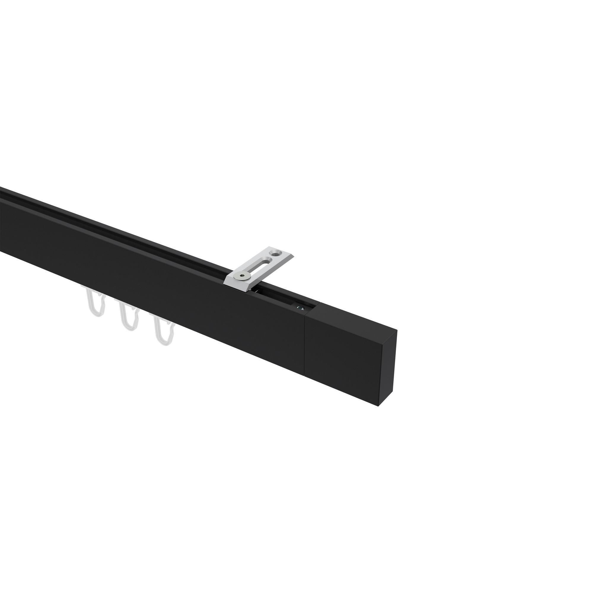 Gardinenstange Innenlauf Smartline Lox 160 Cm, 1-LäUfig, 14X35 Mm Schwarz