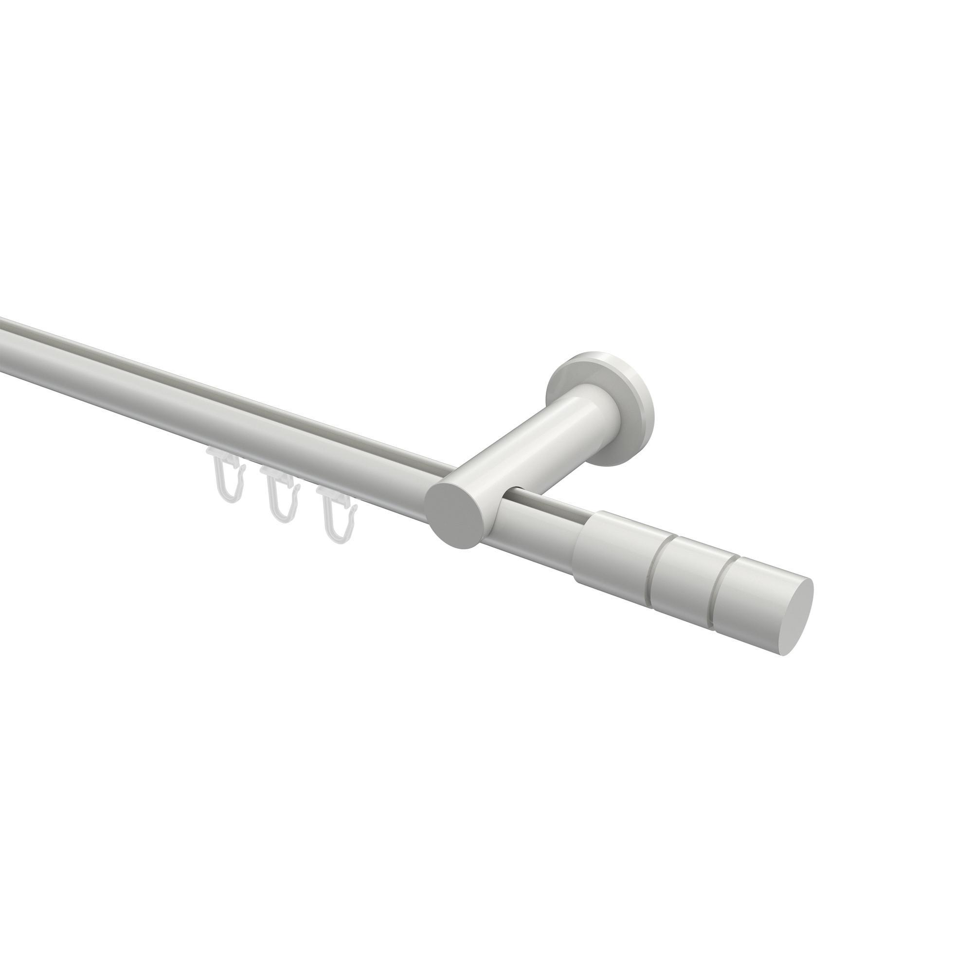 Gardinenstange Innenlauf Platon Elanto 280 Cm (Geteilt In 2 X 140 Cm), 1-LäUfig, 20 Mm Ø Weiß
