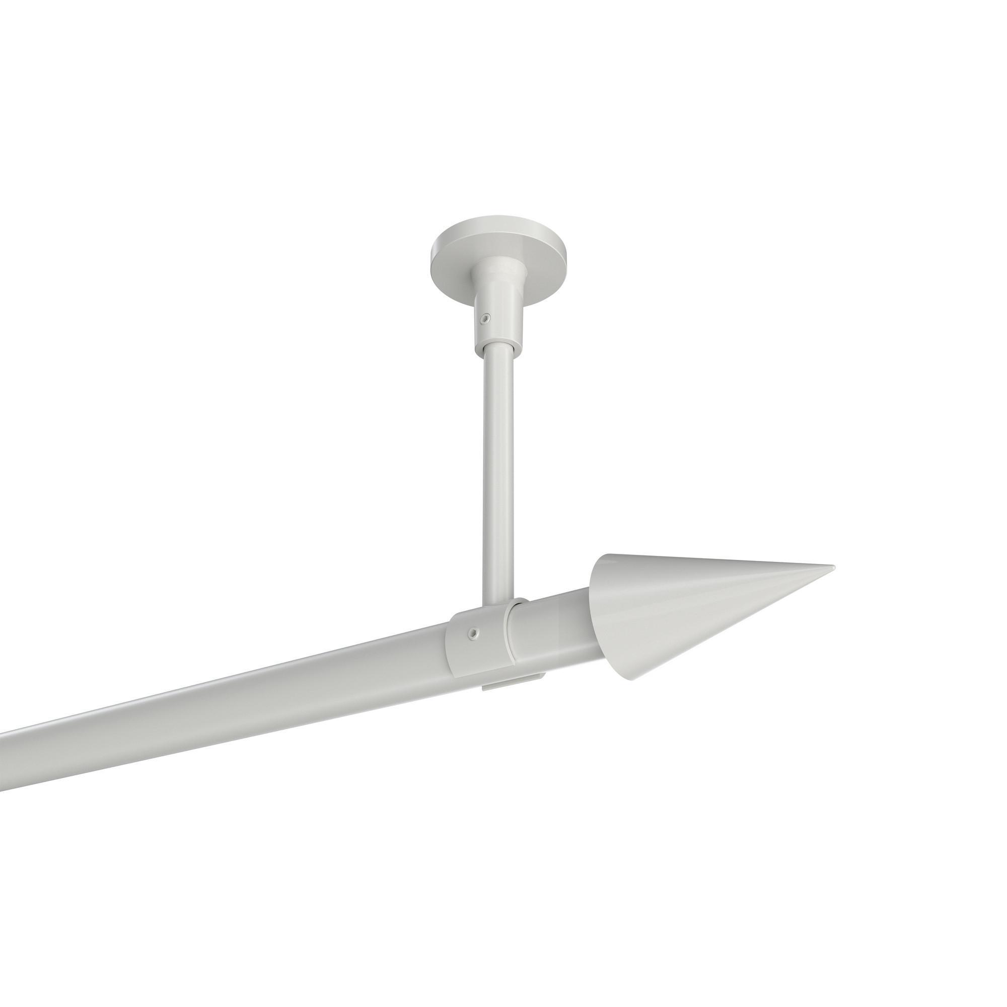 Gardinenstange Sonette Savio 140 Cm, 1-LäUfig, 20 Mm Ø Weiß