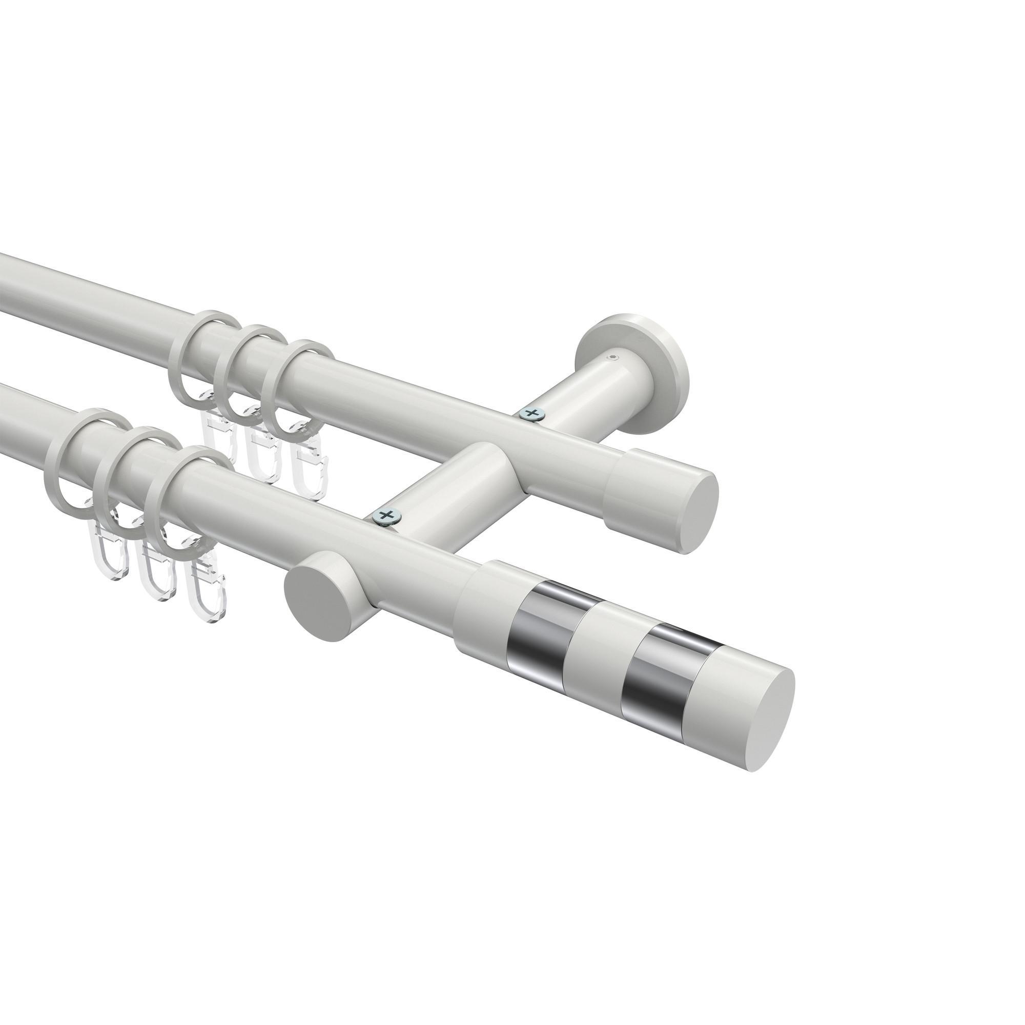 Gardinenstange Platon Mavell 140 Cm, 2-LäUfig, 20 Mm Ø Weiß