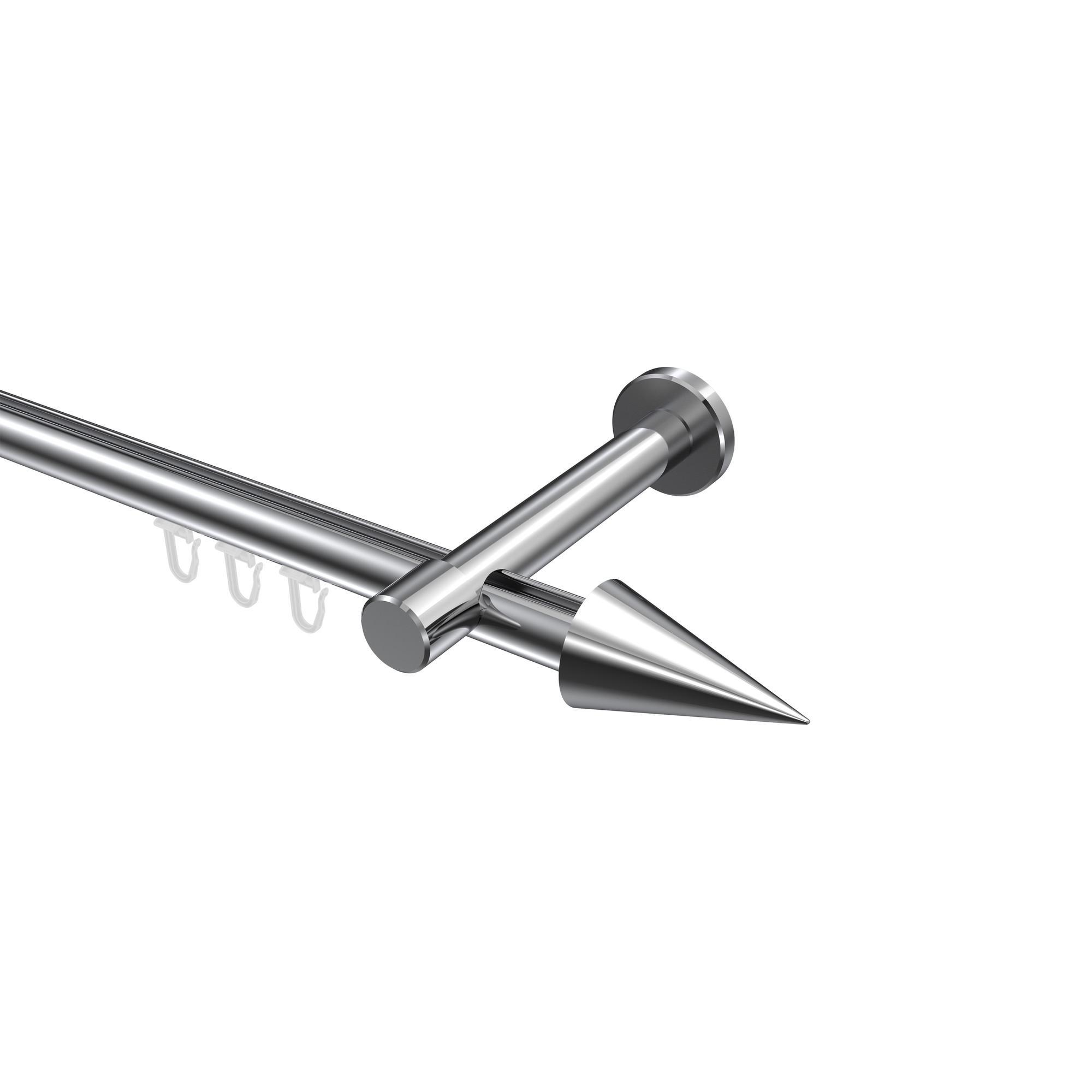 Gardinenstange Innenlauf Prestige Savio 280 Cm (Geteilt In 2 X 140 Cm), 1-LäUfig, 20 Mm Ø Chrom