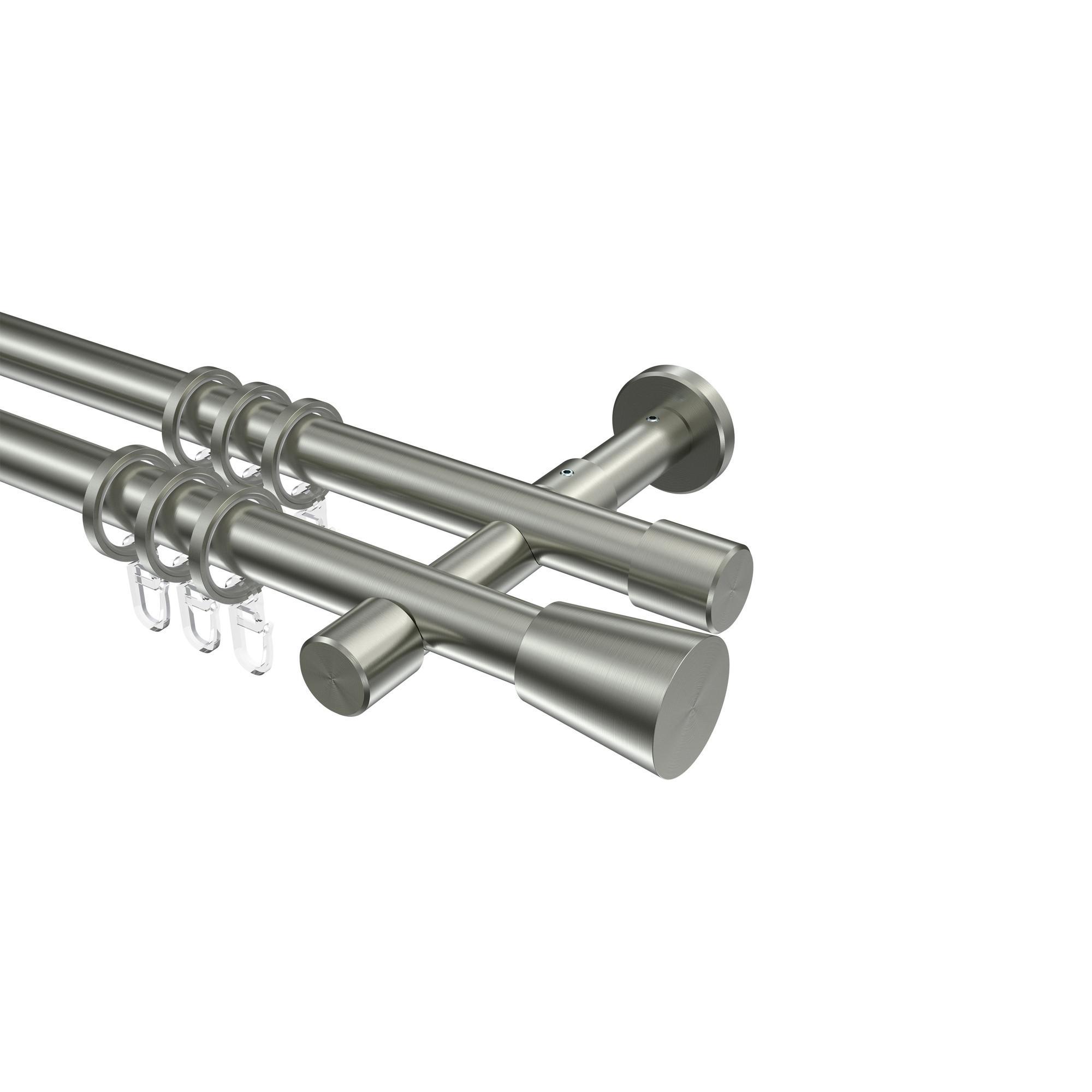 Gardinenstange Prestige Sitra 160 Cm, 2-LäUfig, 20 Mm Ø Edelstahl-Optik