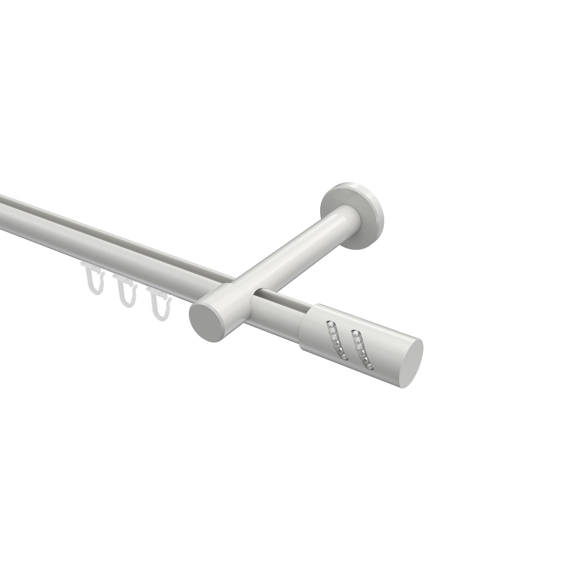 Gardinenstange Innenlauf Prestige Zoena 600 Cm (Geteilt In 3 X 200 Cm), 1-LäUfig, 20 Mm Ø Weiß