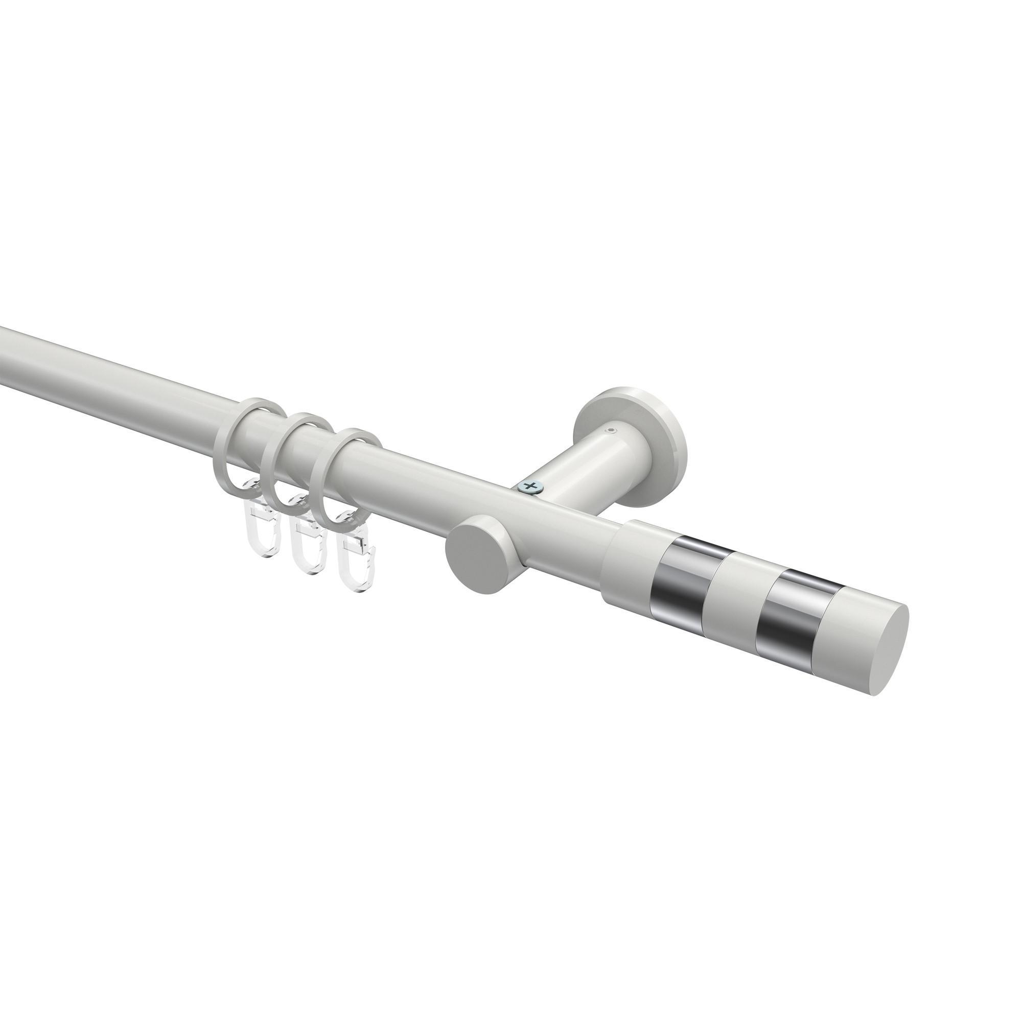 Gardinenstange Platon Mavell 120 Cm, 1-LäUfig, 20 Mm Ø Weiß