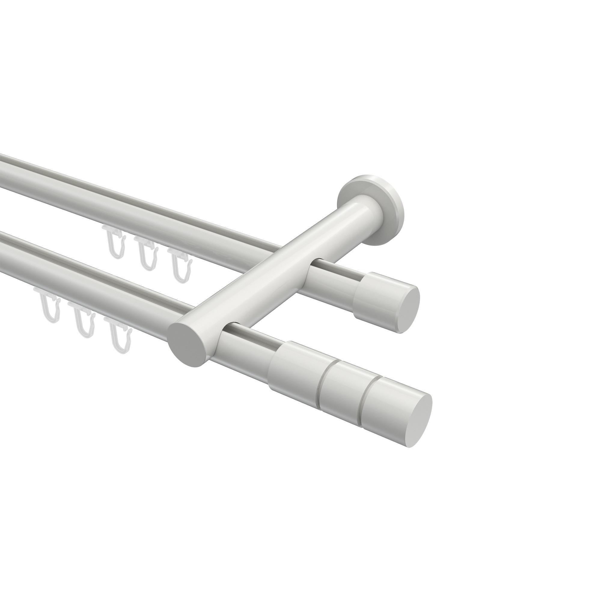 Gardinenstange Innenlauf Platon Elanto 120 Cm, 2-LäUfig, 20 Mm Ø Weiß