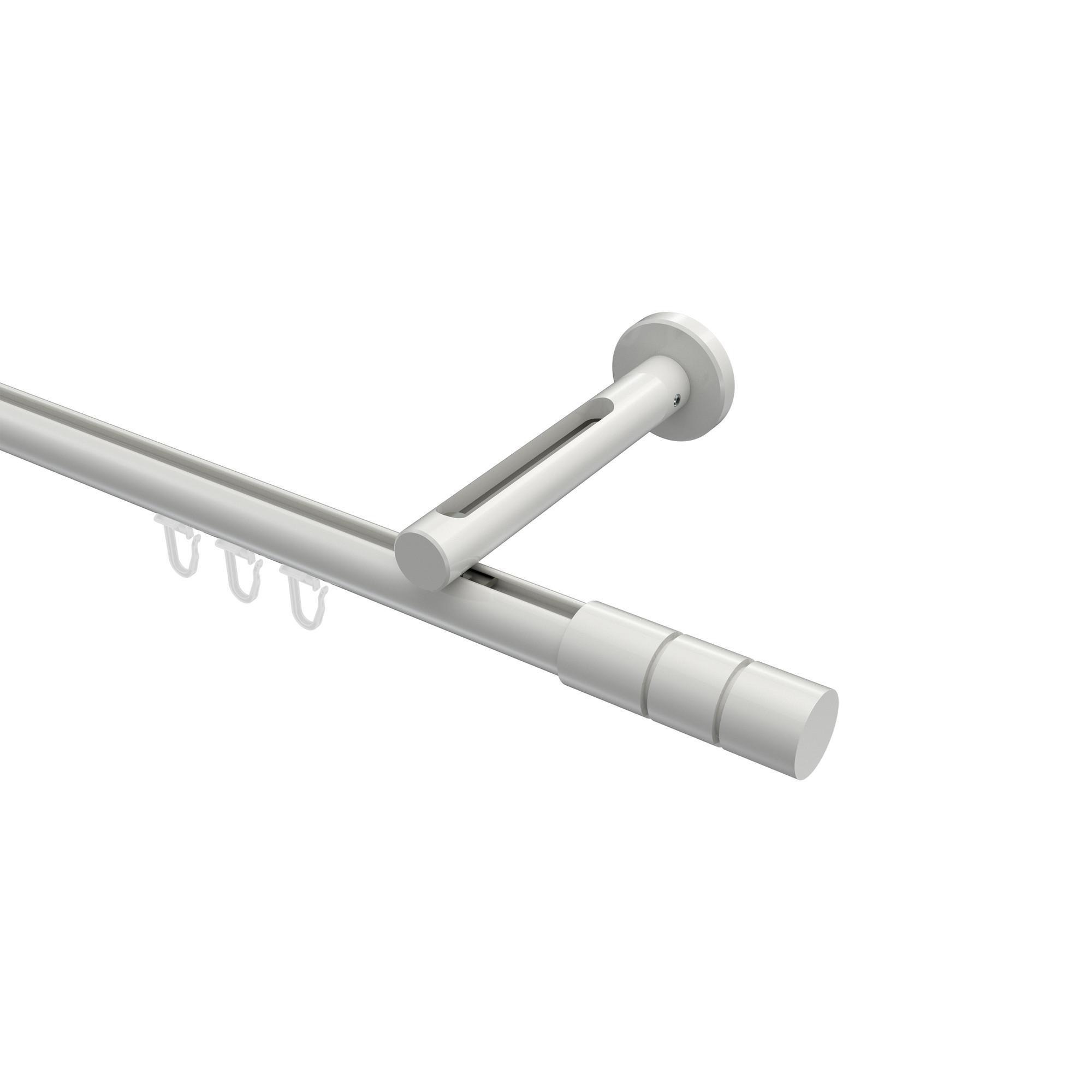 Gardinenstange Innenlauf Siteno Elanto 520 Cm (Geteilt In 4 X 130 Cm), 1-LäUfig, 20 Mm Ø Weiß
