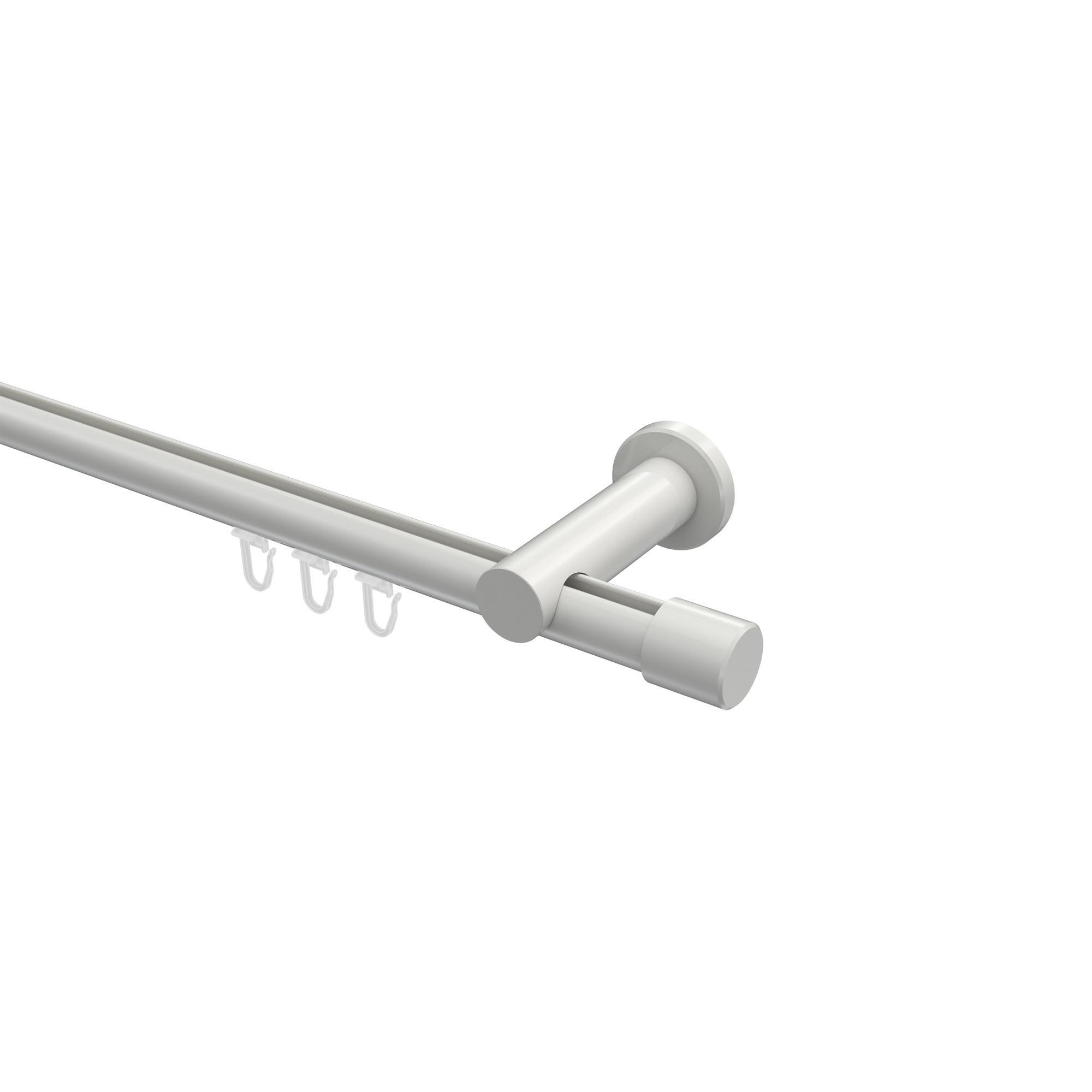 Gardinenstange Innenlauf Platon Santo 360 Cm (Geteilt In 2 X 180 Cm), 1-LäUfig, 20 Mm Ø Weiß