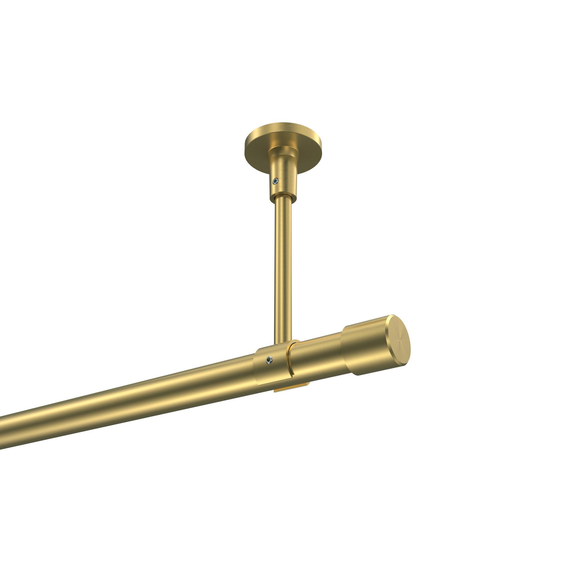 Gardinenstange Sonette Santo 200 Cm, 1-LäUfig, 20 Mm Ø Messing-Optik