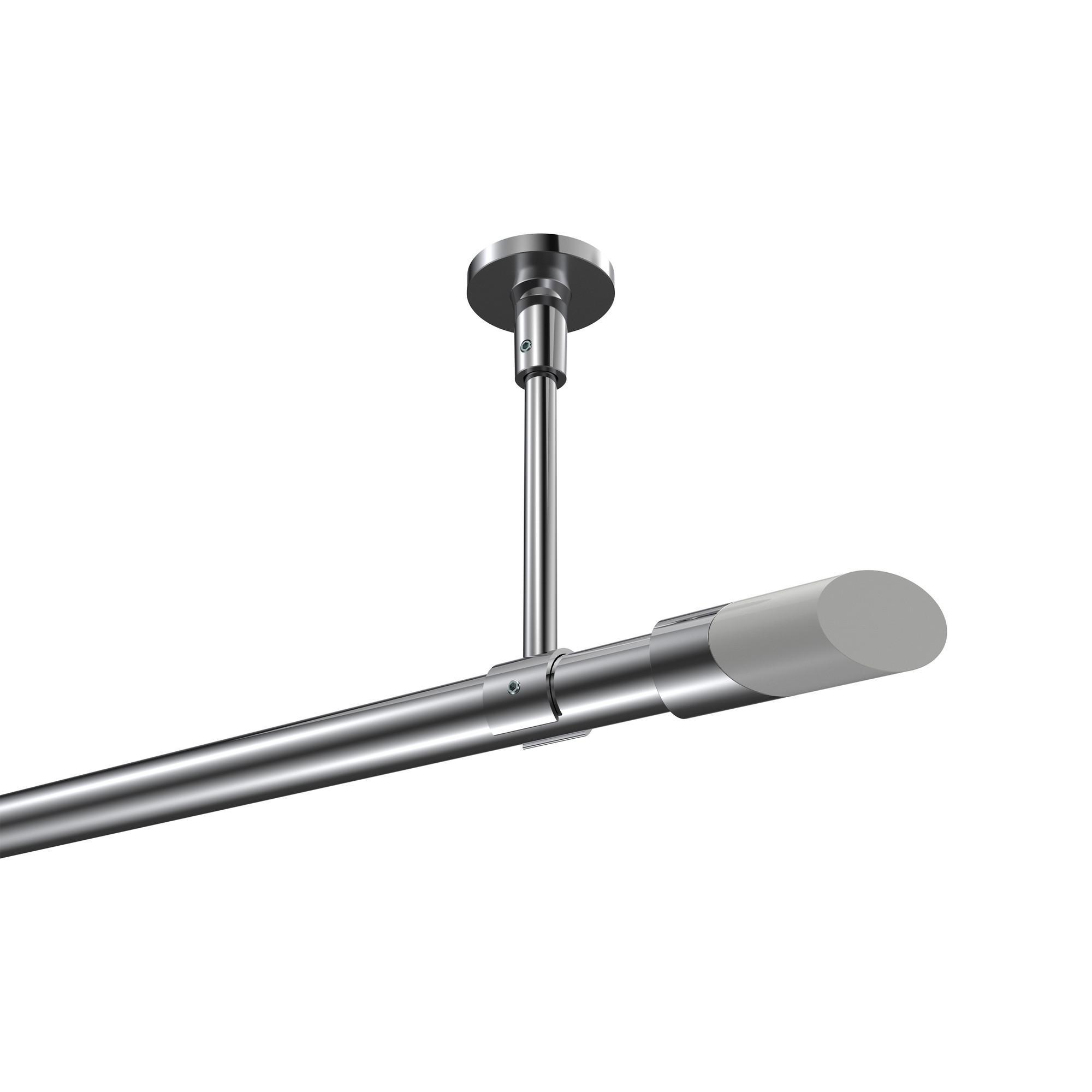 Gardinenstange Sonette Verano 180 Cm, 1-LäUfig, 20 Mm Ø Chrom