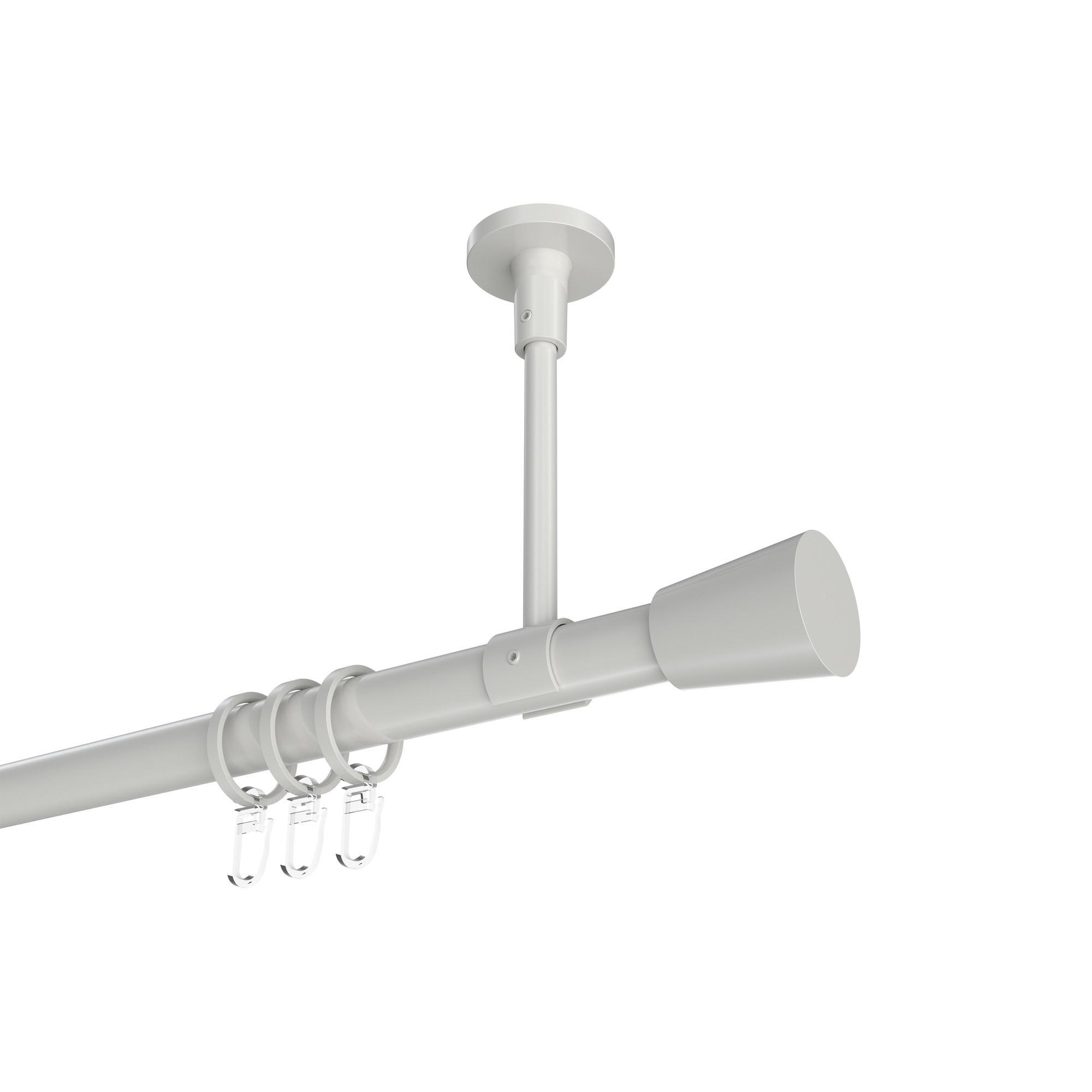 Gardinenstange Sonette Sitra 260 Cm (Geteilt In 2 X 130 Cm), 1-LäUfig, 20 Mm Ø Weiß