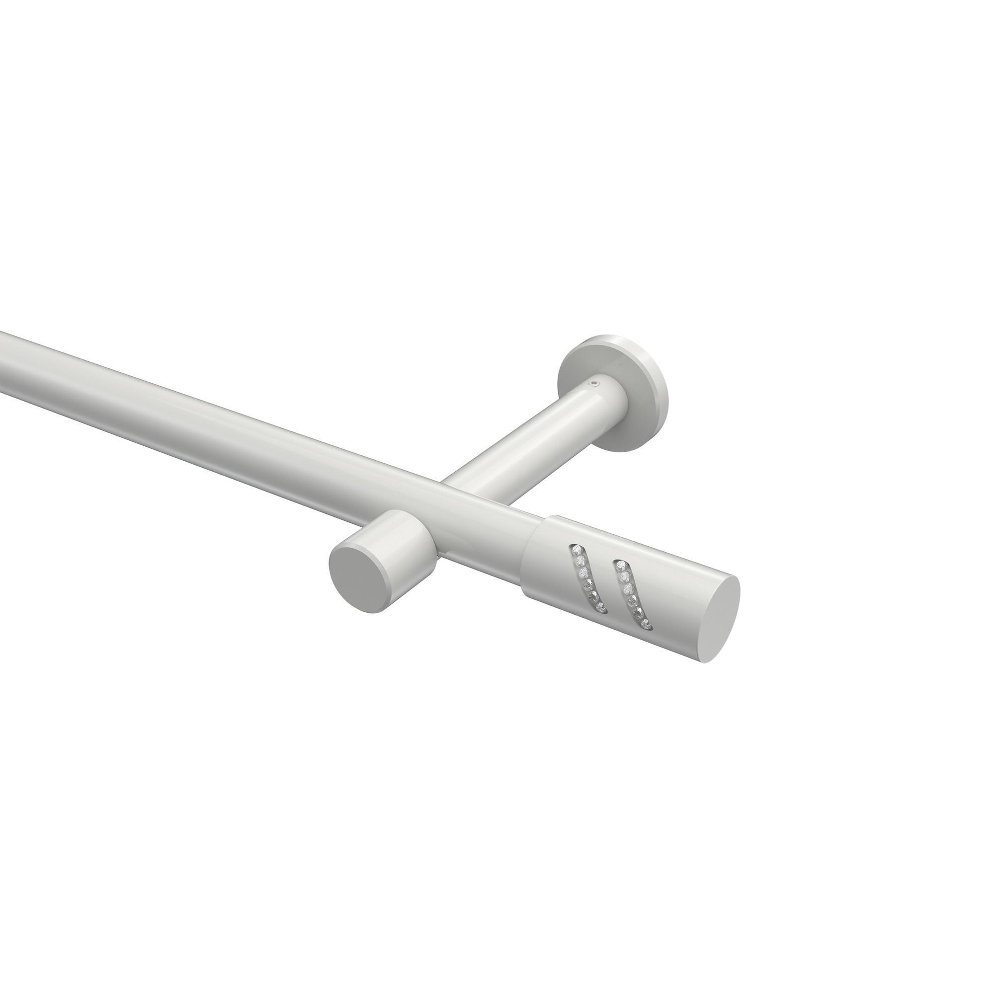 Gardinenstange Prestige Zoena 180 Cm, 1-LäUfig (Ohne Ringe), 20 Mm Ø Weiß