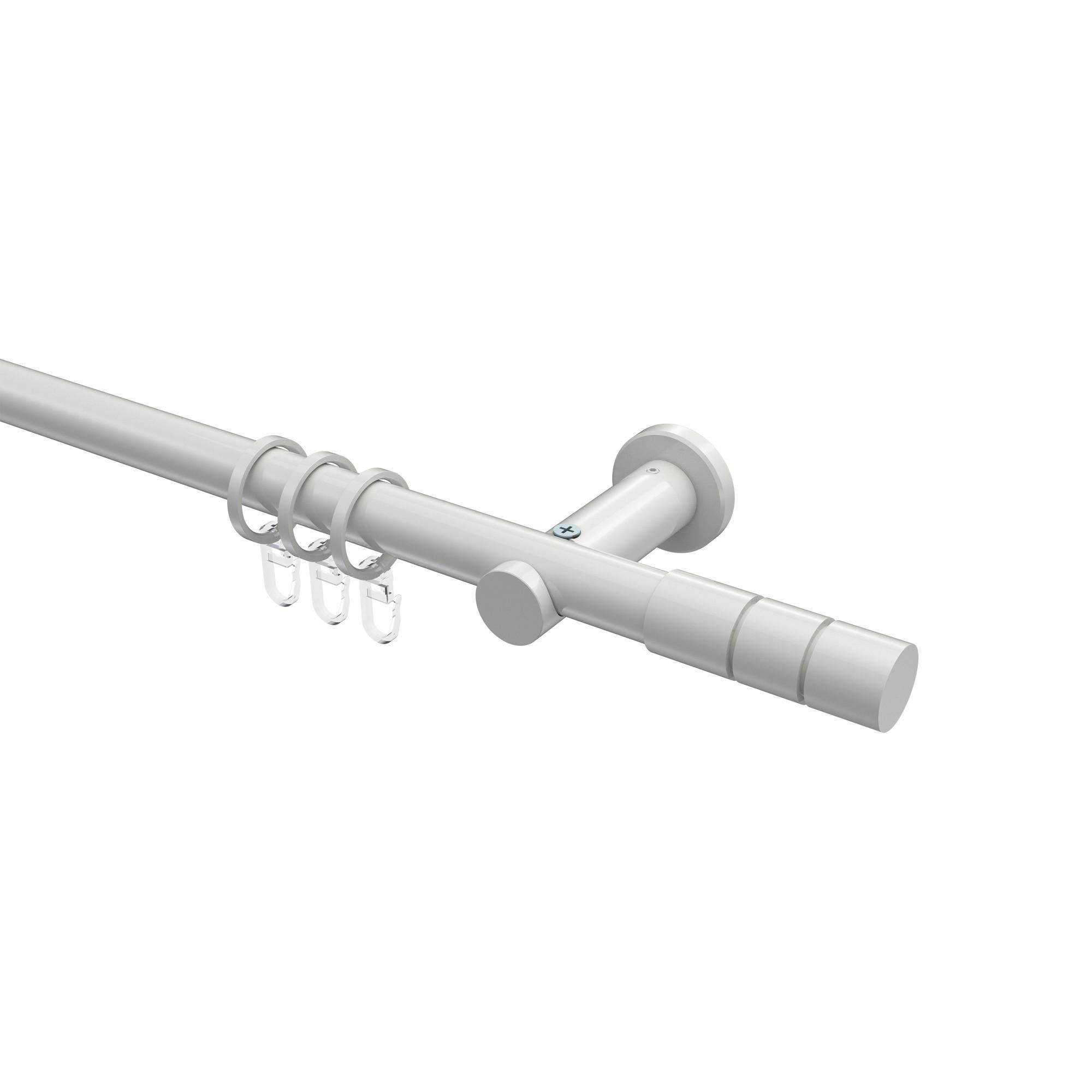 Gardinenstange Platon Elanto 120 Cm, 1-LäUfig, 20 Mm Ø Weiß