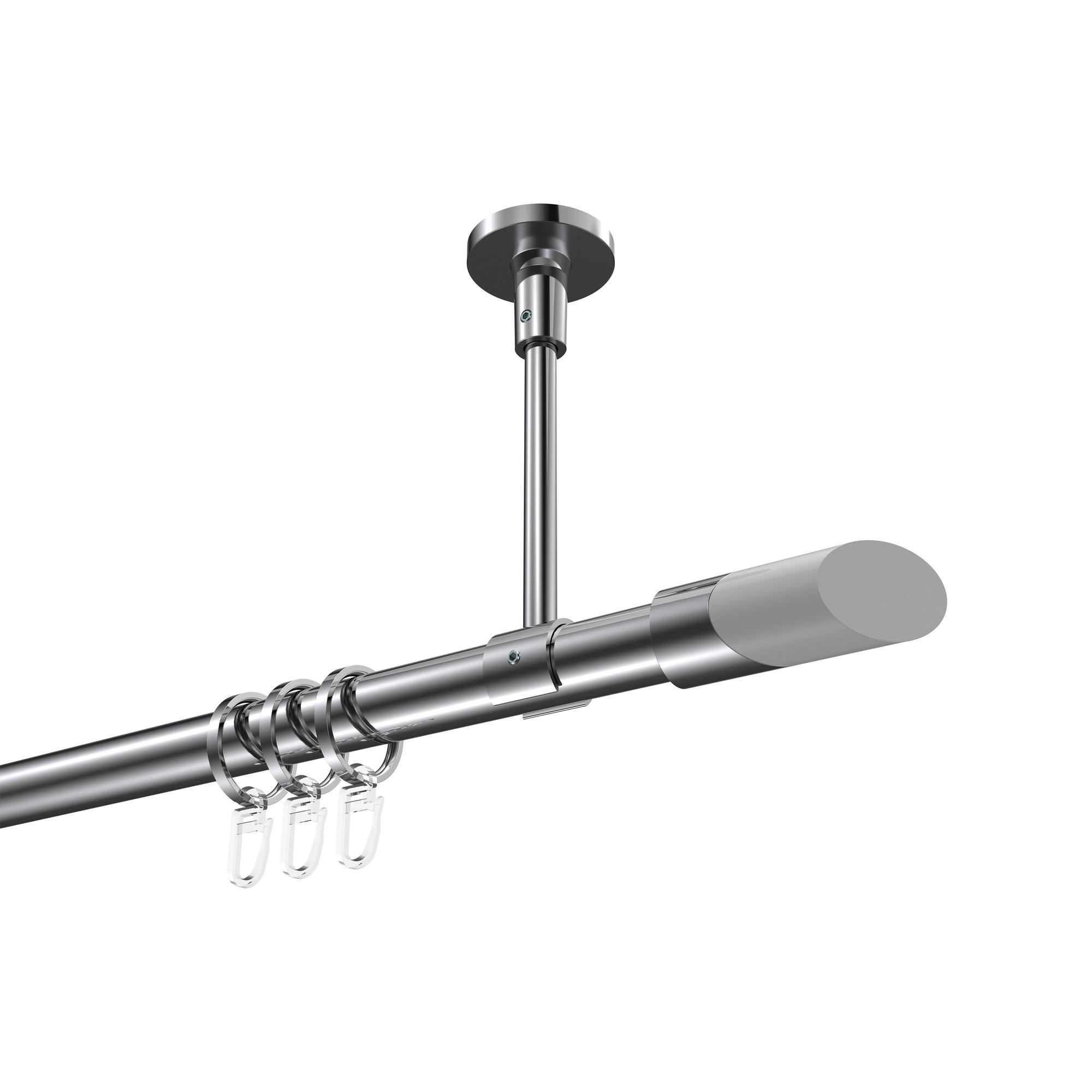 Gardinenstange Sonette Verano 100 Cm, 1-LäUfig, 20 Mm Ø Chrom
