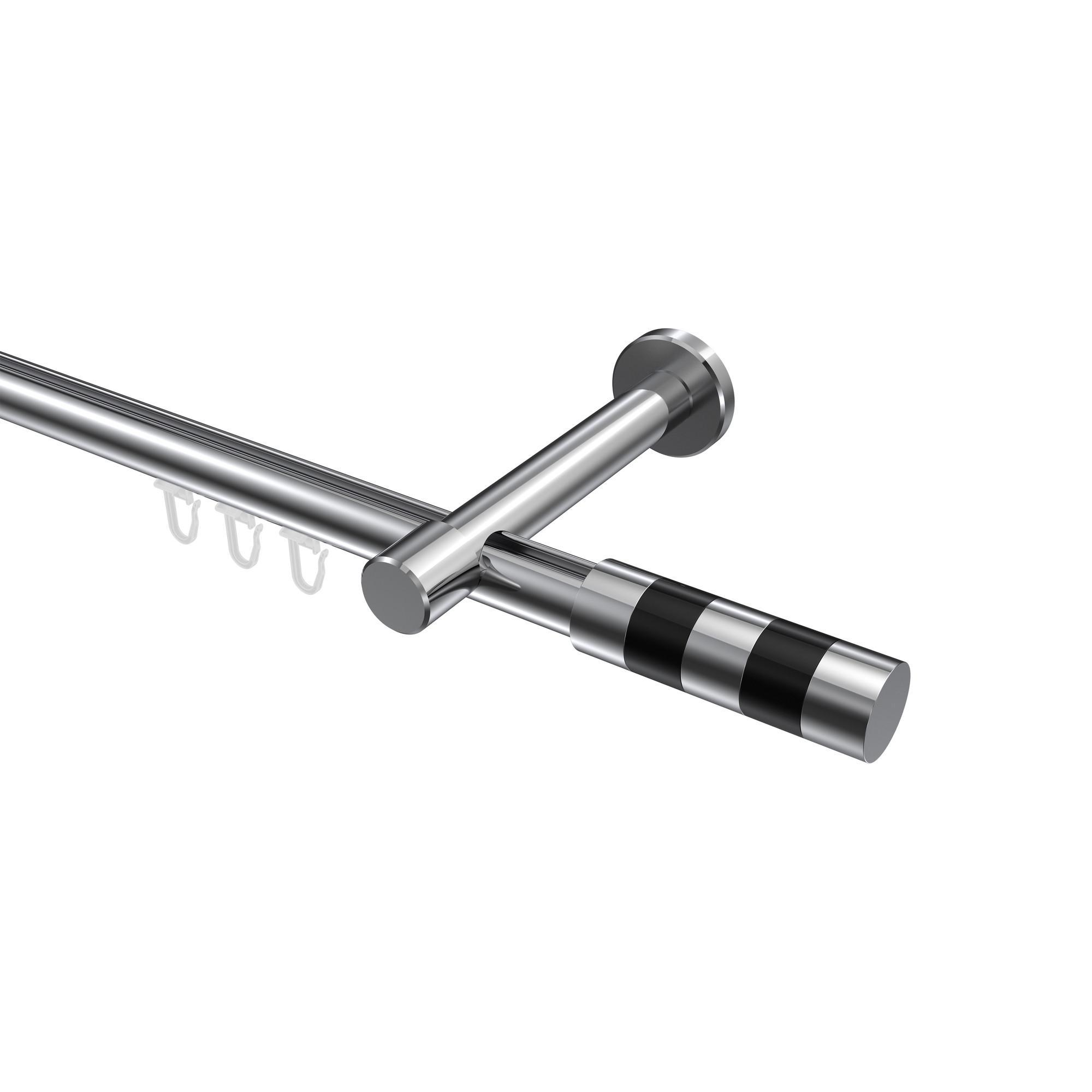 Gardinenstange Innenlauf Prestige Mavell 320 Cm (Geteilt In 2 X 160 Cm), 1-LäUfig, 20 Mm Ø Chrom