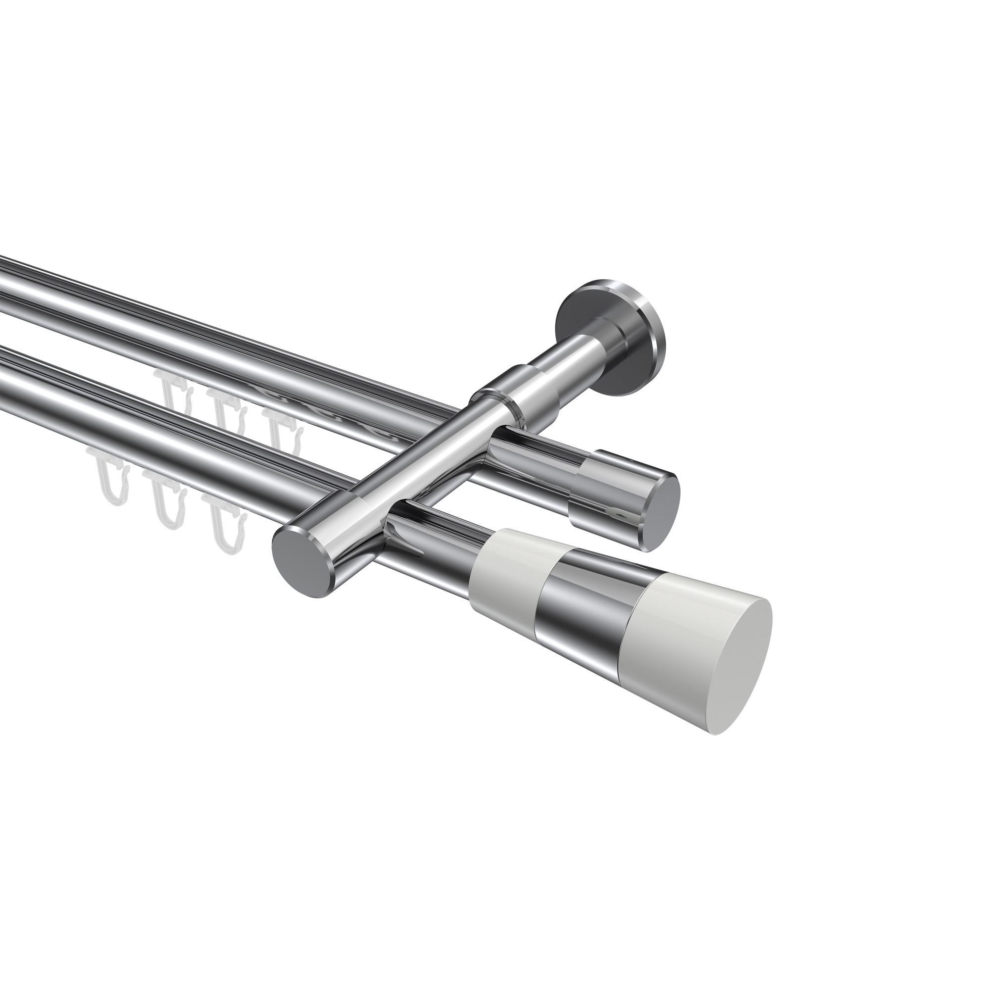Gardinenstange Innenlauf Prestige Tanara 140 Cm, 2-LäUfig, 20 Mm Ø Chrom