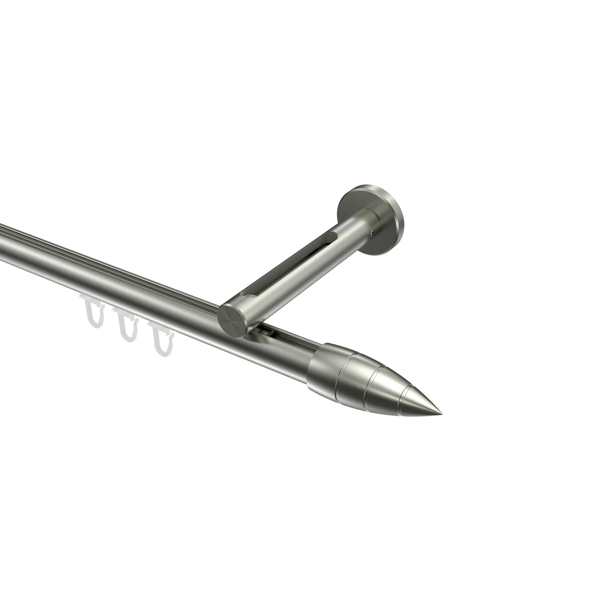 Gardinenstange Innenlauf Siteno Samanto 140 Cm, 1-LäUfig, 20 Mm Ø Edelstahl-Optik