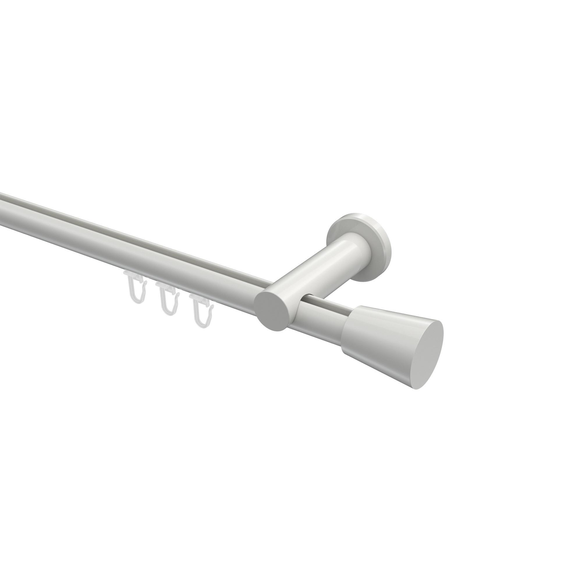 Gardinenstange Innenlauf Platon Sitra 140 Cm, 1-LäUfig, 20 Mm Ø Weiß