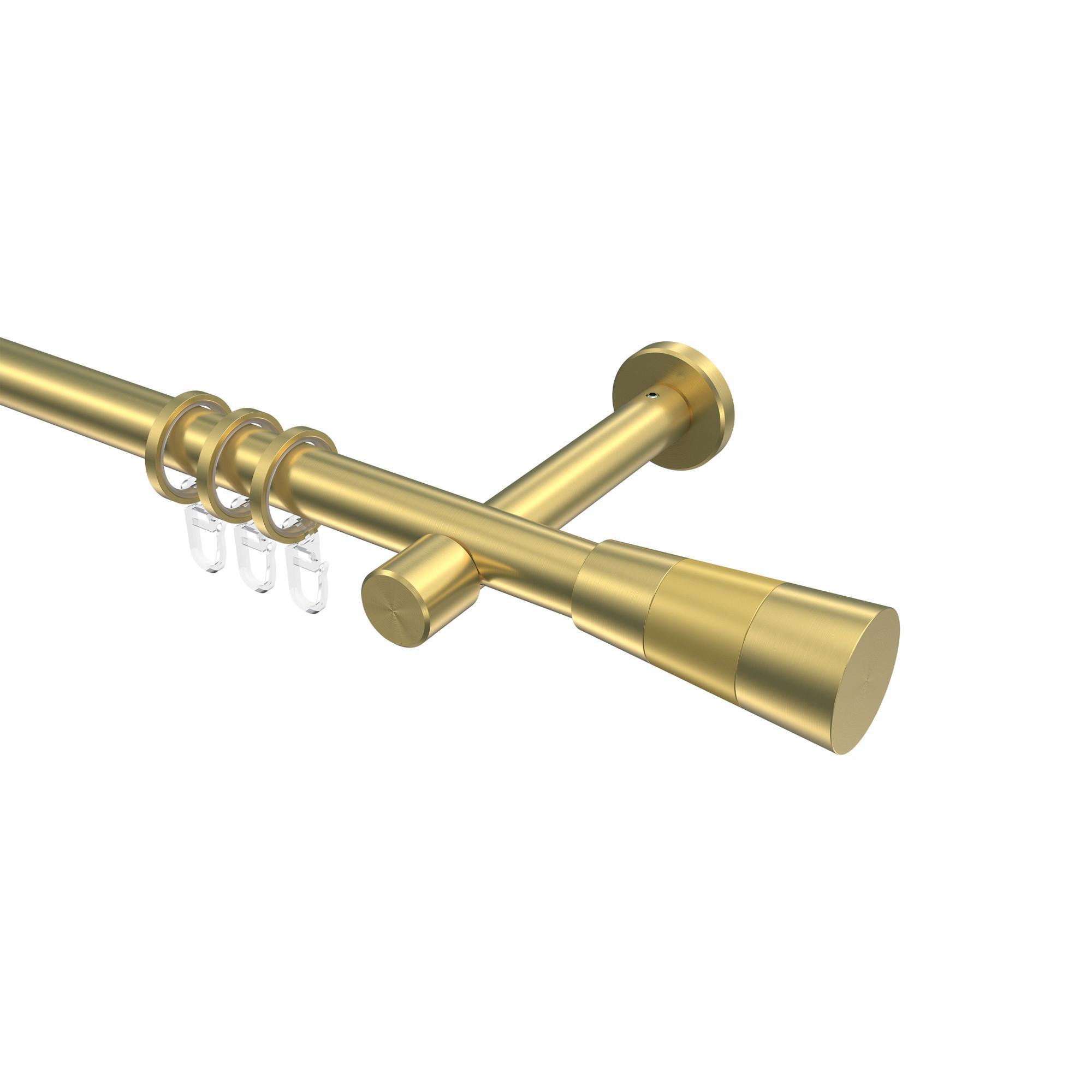 Gardinenstange Prestige Tanara 120 Cm, 1-LäUfig, 20 Mm Ø Messing-Optik