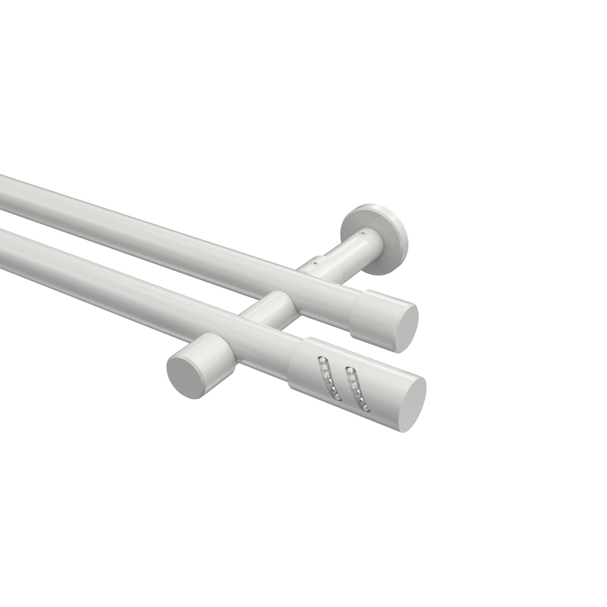 Gardinenstange Prestige Zoena 200 Cm, 2-LäUfig (Ohne Ringe), 20 Mm Ø Weiß