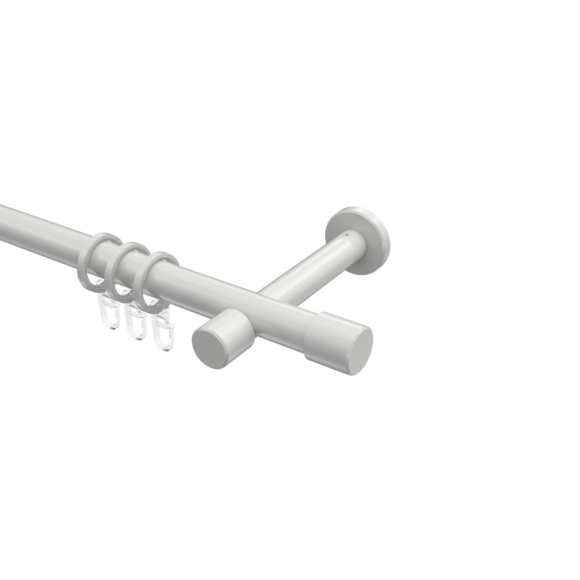 Gardinenstange Prestige Santo 280 Cm (Geteilt In 2 X 140 Cm), 1-LäUfig, 20 Mm Ø Weiß