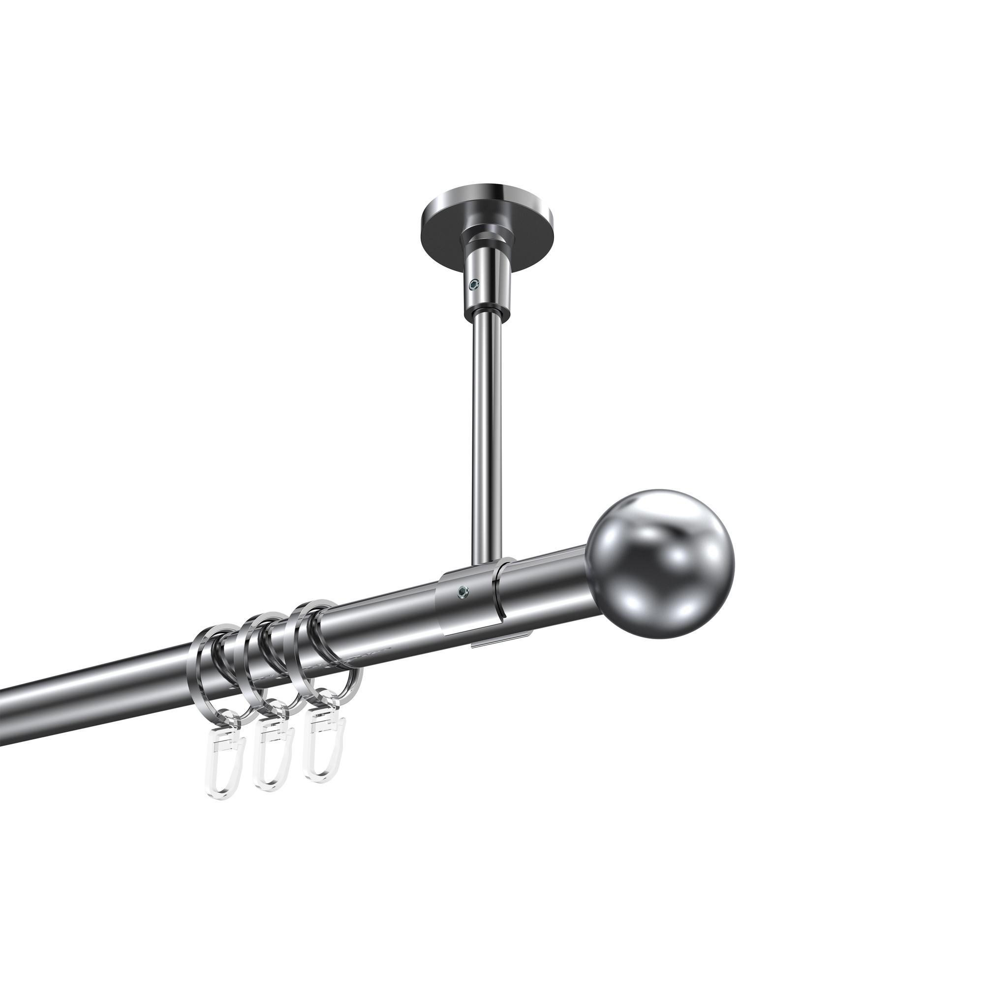 Gardinenstange Sonette Luino 140 Cm, 1-LäUfig, 20 Mm Ø Chrom