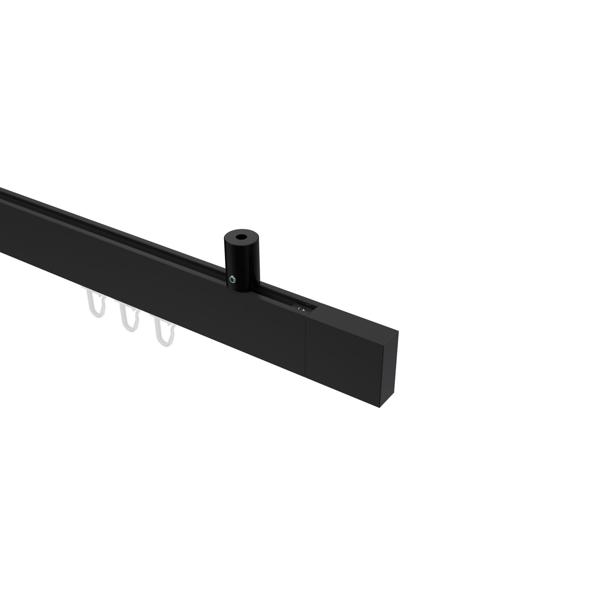 Gardinenstange Innenlauf Sonius Lox 120 Cm, 1-LäUfig, 14X35 Mm Schwarz