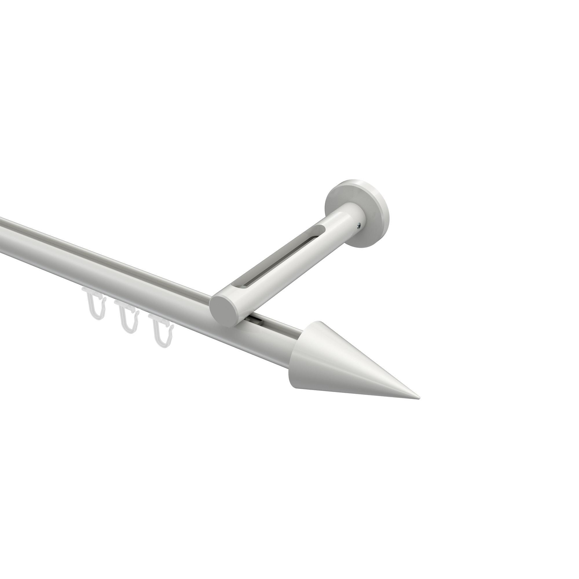 Gardinenstange Innenlauf Siteno Savio 280 Cm (Geteilt In 2 X 140 Cm), 1-LäUfig, 20 Mm Ø Weiß