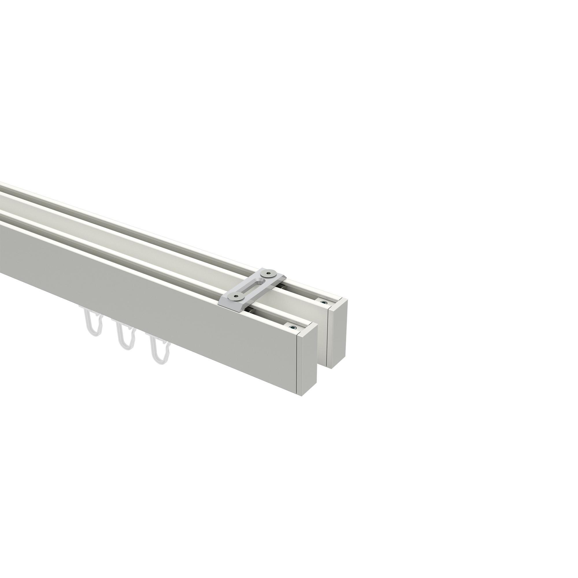 Gardinenstange Innenlauf Smartline Paxo 320 Cm (Geteilt In 2 X 160 Cm), 2-LäUfig, 14X35 Mm Weiß