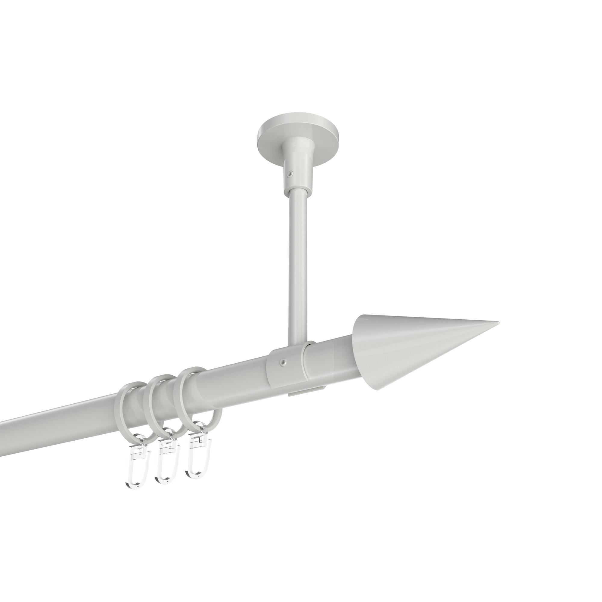 Gardinenstange Sonette Savio 600 Cm (Geteilt In 3 X 200 Cm), 1-LäUfig, 20 Mm Ø Weiß
