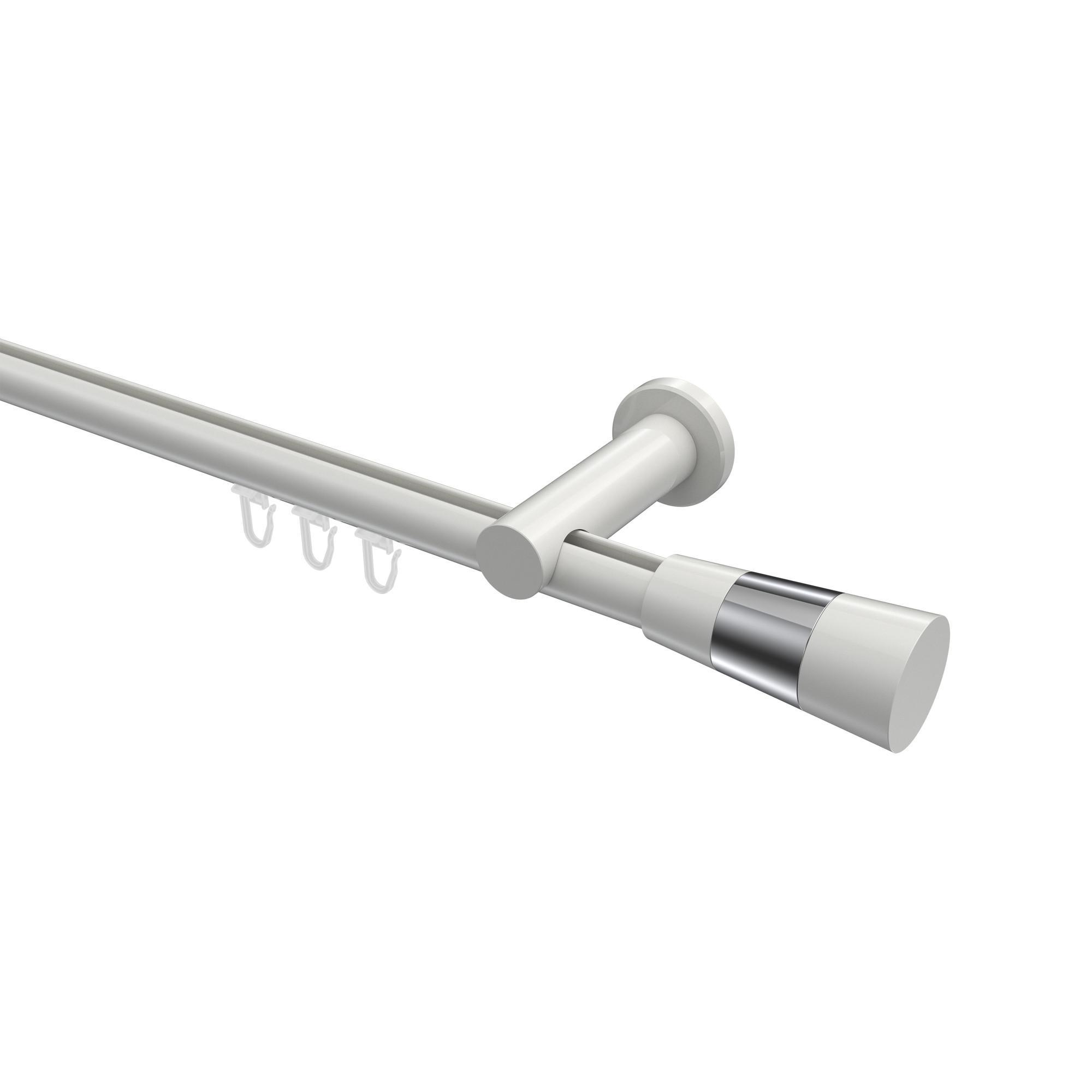 Gardinenstange Innenlauf Platon Tanara 140 Cm, 1-LäUfig, 20 Mm Ø Weiß