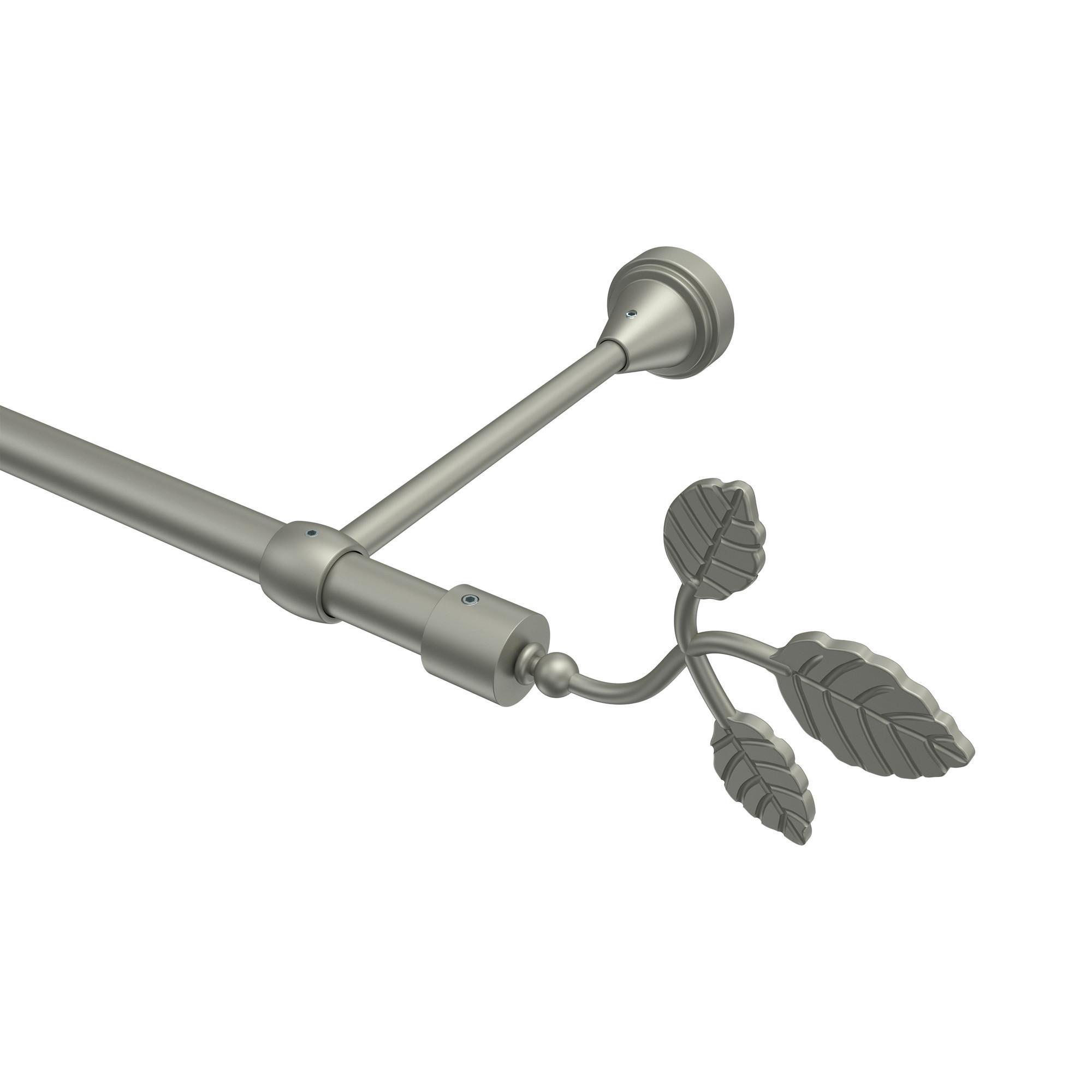Gardinenstange Primus Alessia 320 Cm (Geteilt In 2 X 160 Cm), 1-LäUfig (Ohne Ringe), 16 Mm Ø Chrom Matt