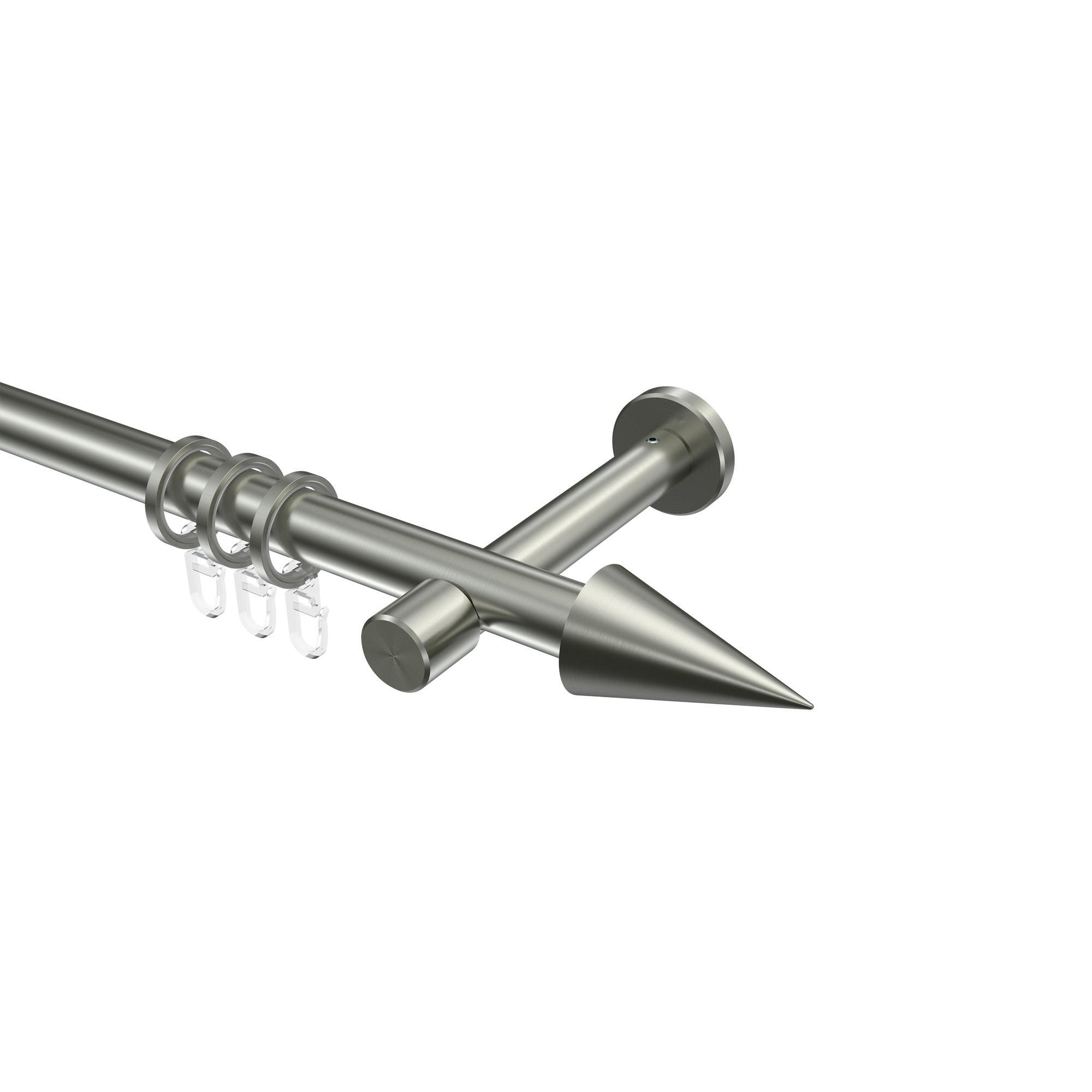 Gardinenstange Prestige Savio 180 Cm, 1-LäUfig, 20 Mm Ø Edelstahl-Optik