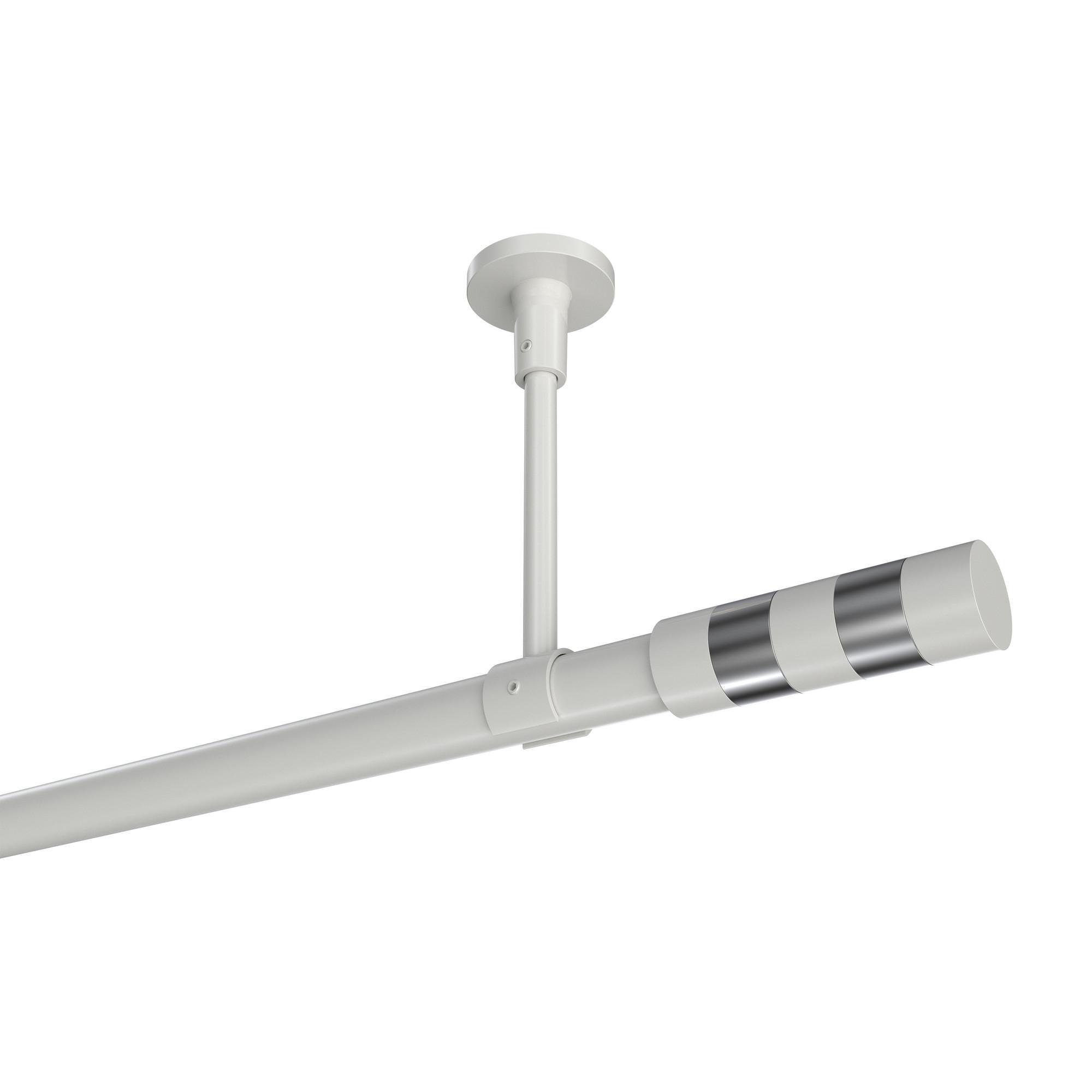 Gardinenstange Sonette Mavell 140 Cm, 1-LäUfig, 20 Mm Ø Weiß