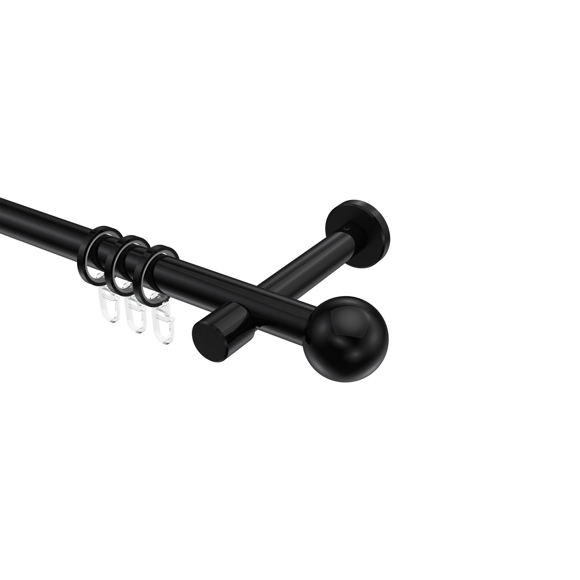 Gardinenstange Prestige Luino 160 Cm, 1-LäUfig, 20 Mm Ø Schwarz