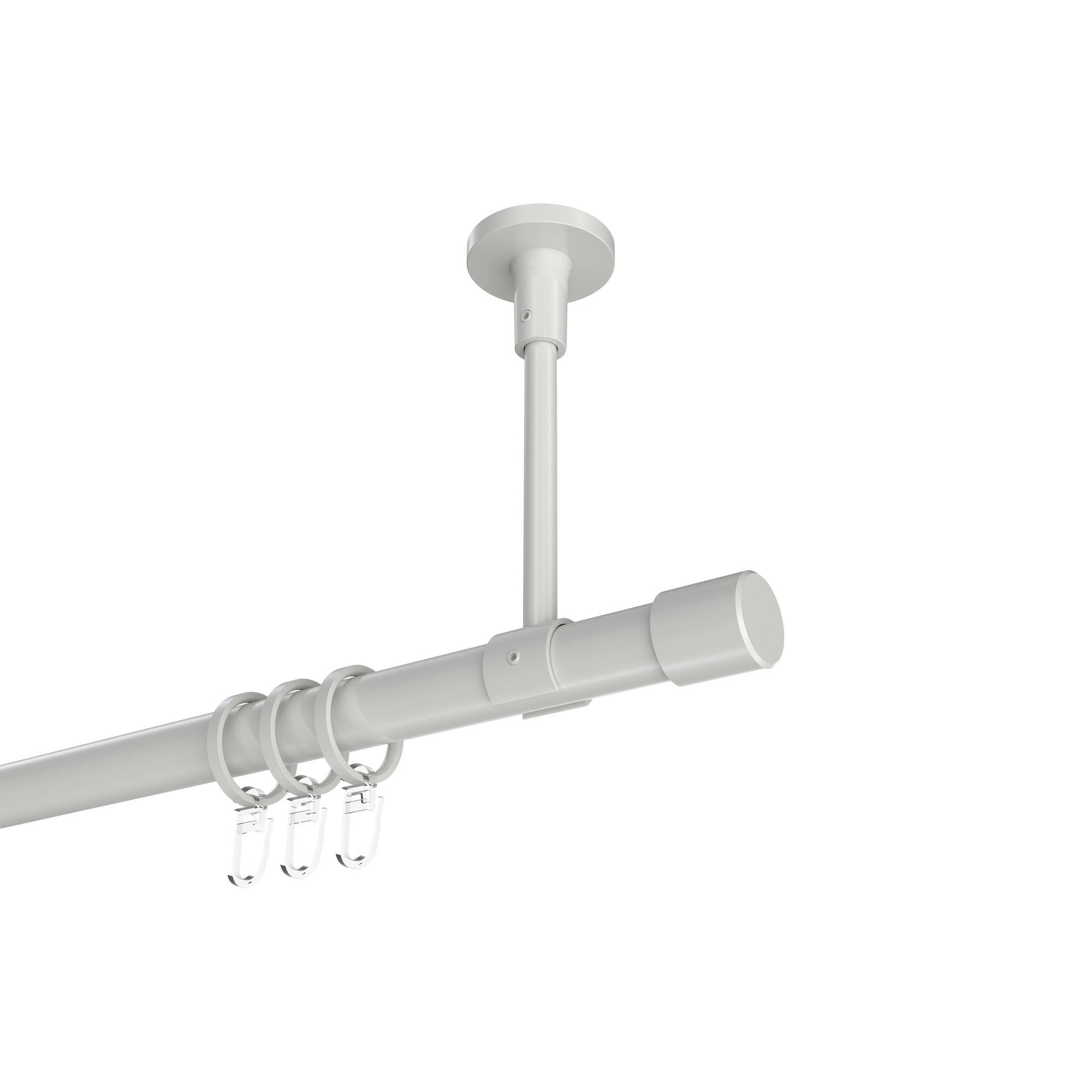 Gardinenstange Sonette Santo 280 Cm (Geteilt In 2 X 140 Cm), 1-LäUfig, 20 Mm Ø Weiß