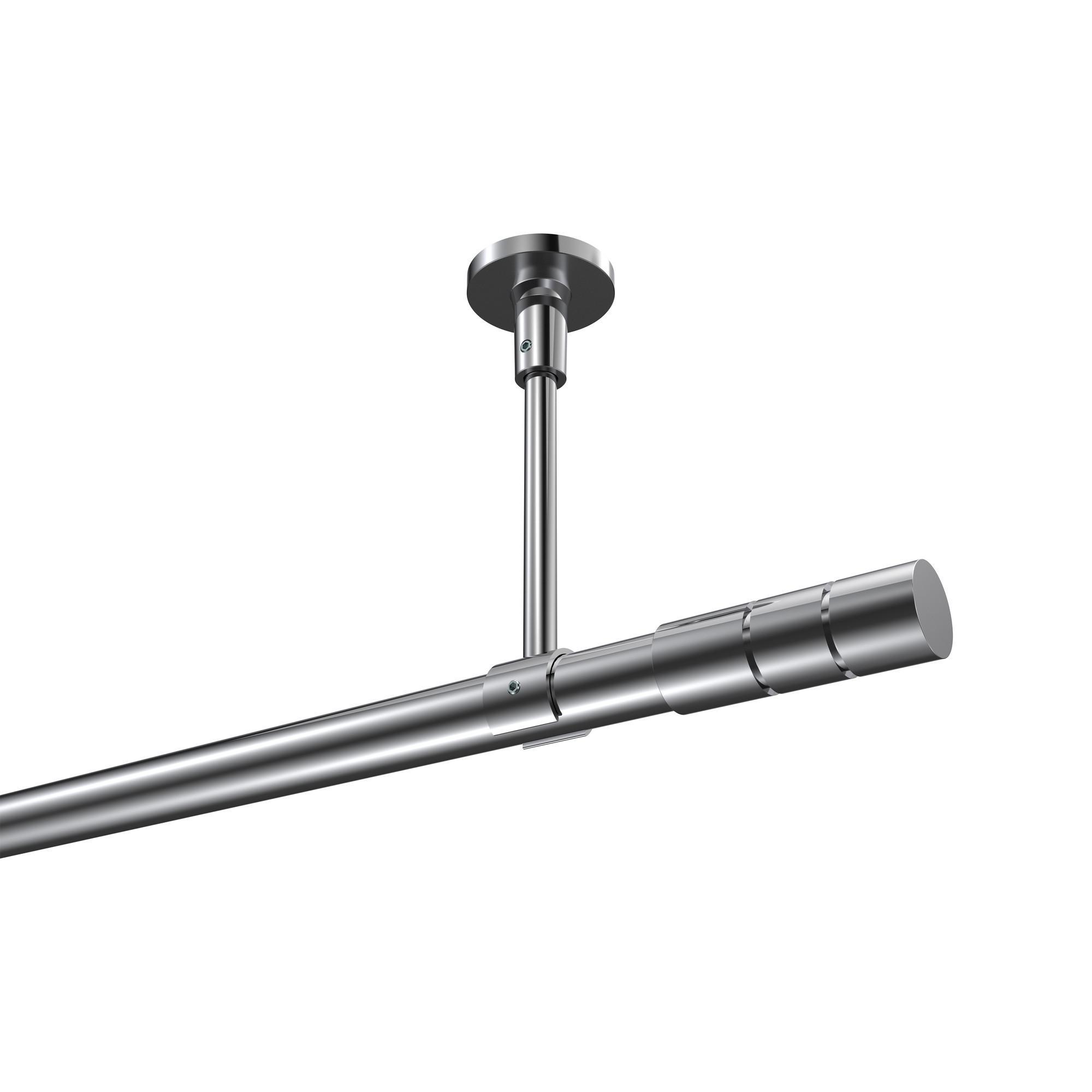 Gardinenstange Sonette Elanto 280 Cm (Geteilt In 2 X 140 Cm), 1-LäUfig, 20 Mm Ø Chrom