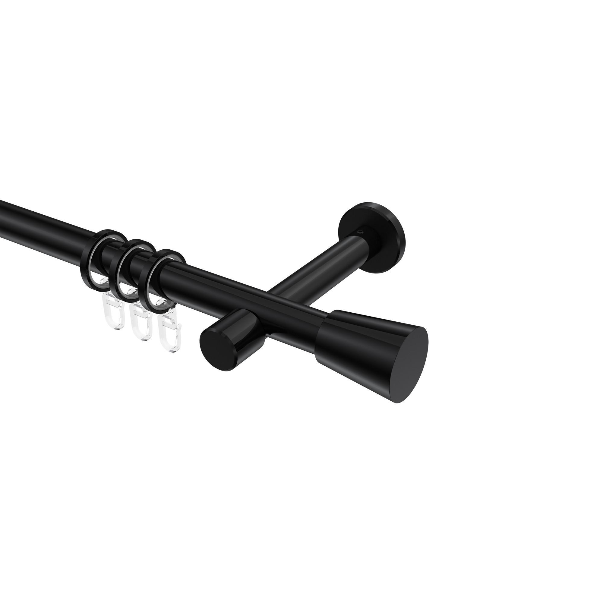 Gardinenstange Prestige Sitra 100 Cm, 1-LäUfig, 20 Mm Ø Schwarz